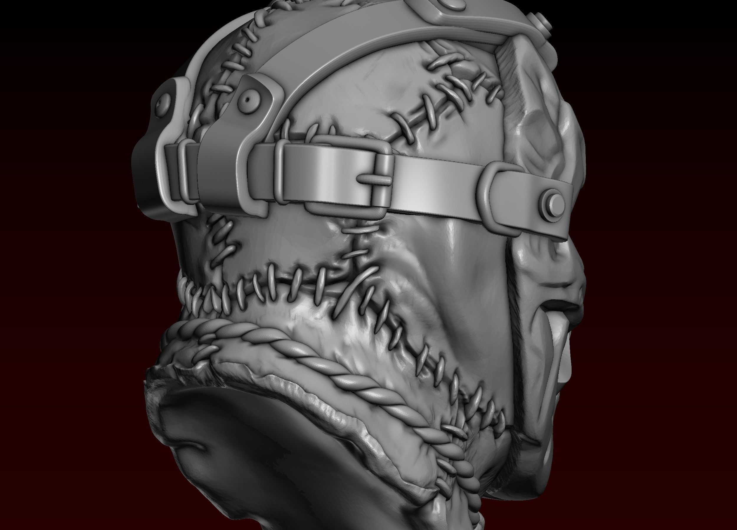 Jason Head in Mask 3D print model_21