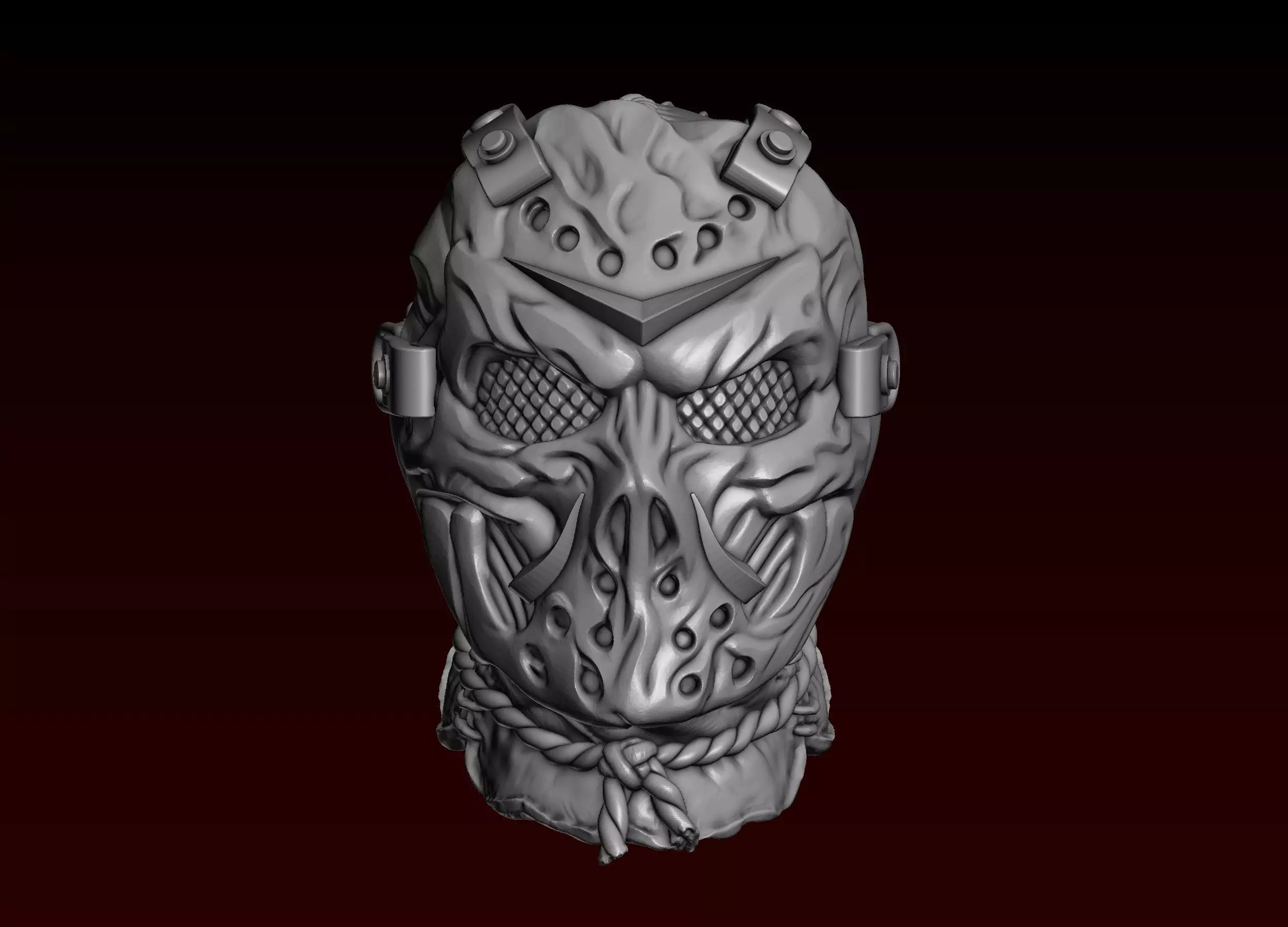 Jason Head in Mask 3D print model_0