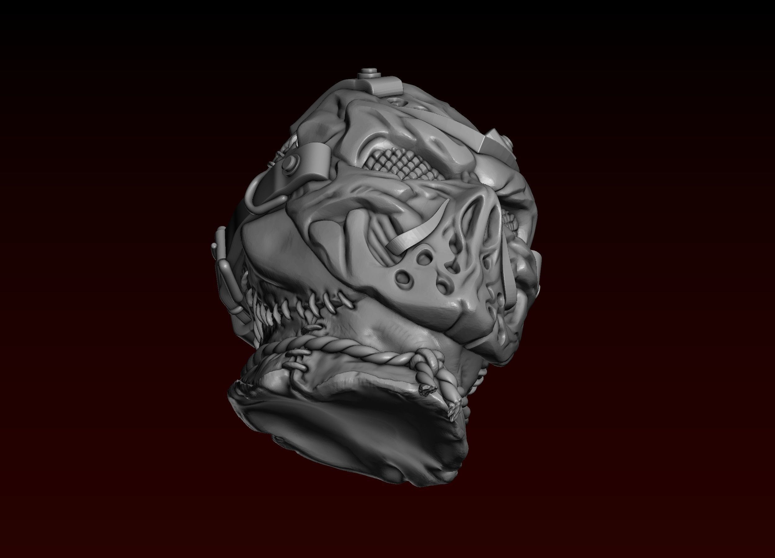 Jason Head in Mask 3D print model_15
