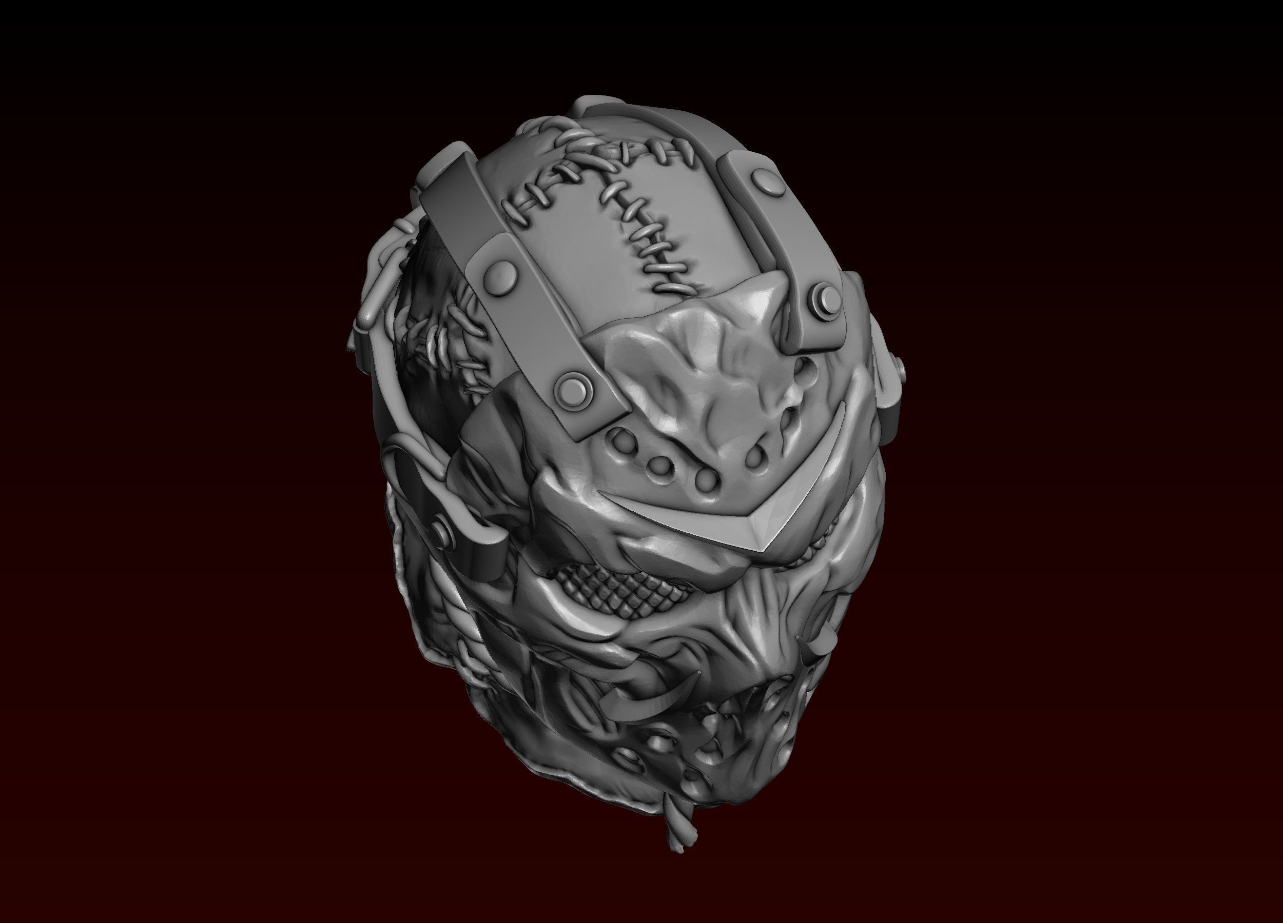 Jason Head in Mask 3D print model_11