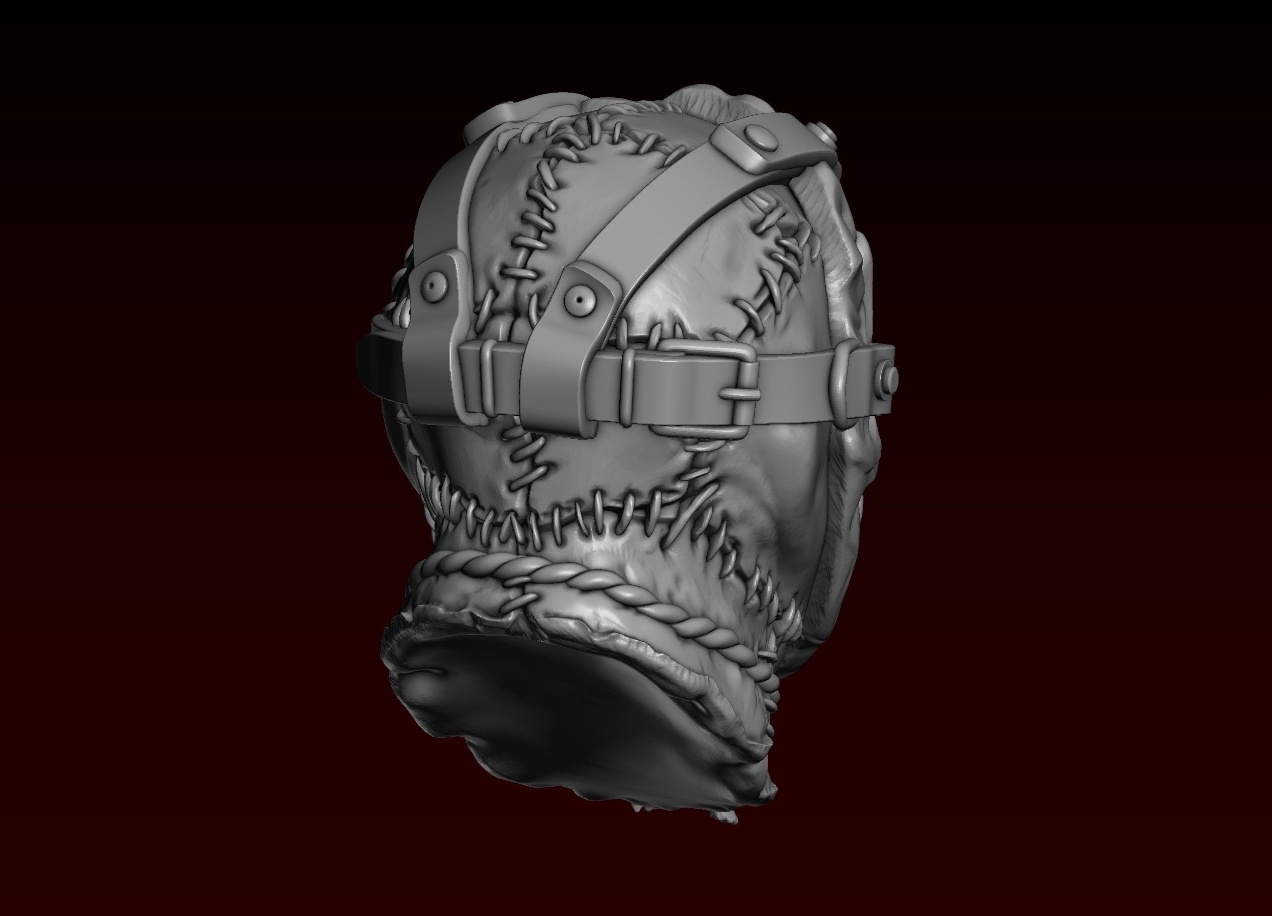 Jason Head in Mask 3D print model_6