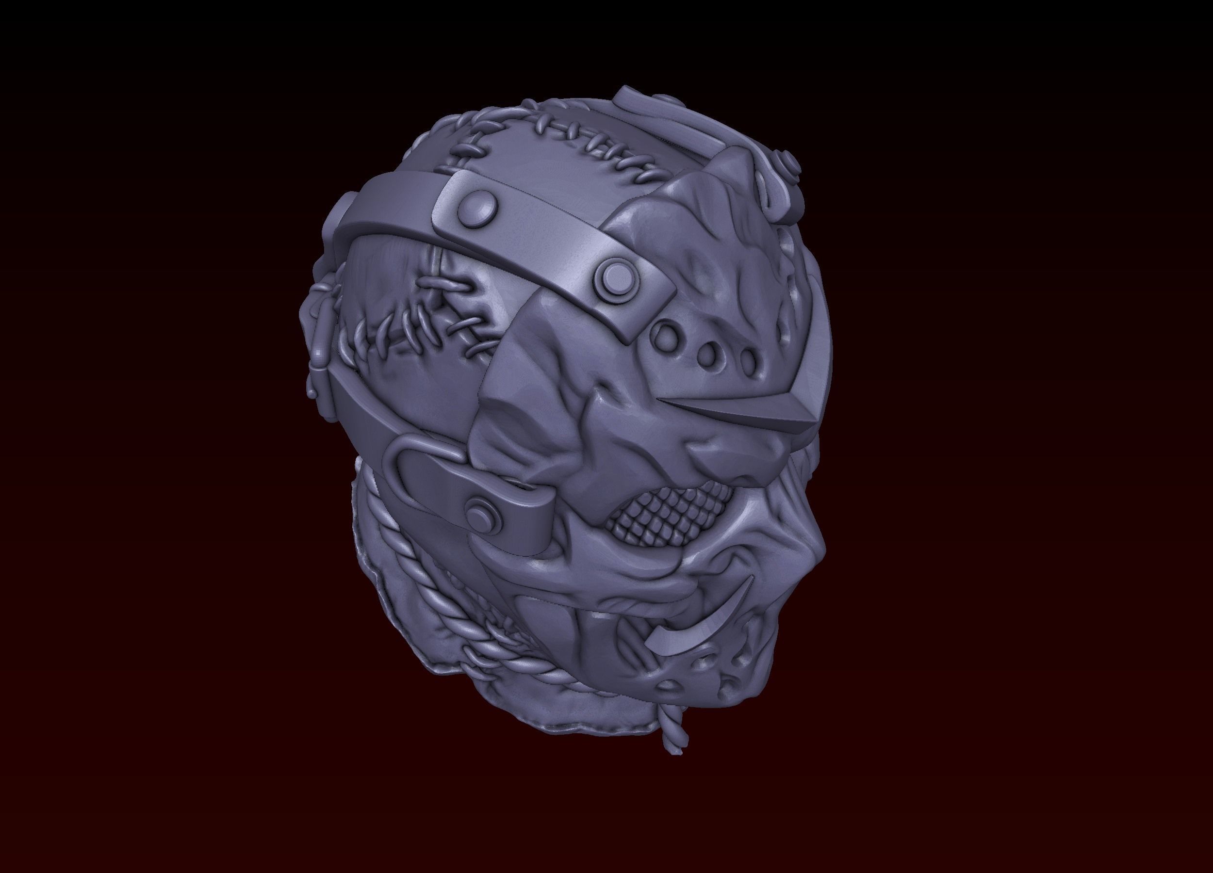 Jason Head in Mask 3D print model_26