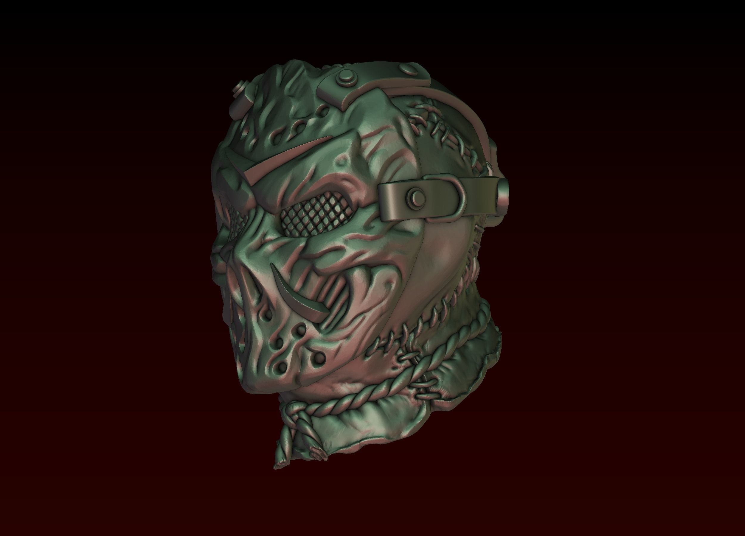 Jason Head in Mask 3D print model_35