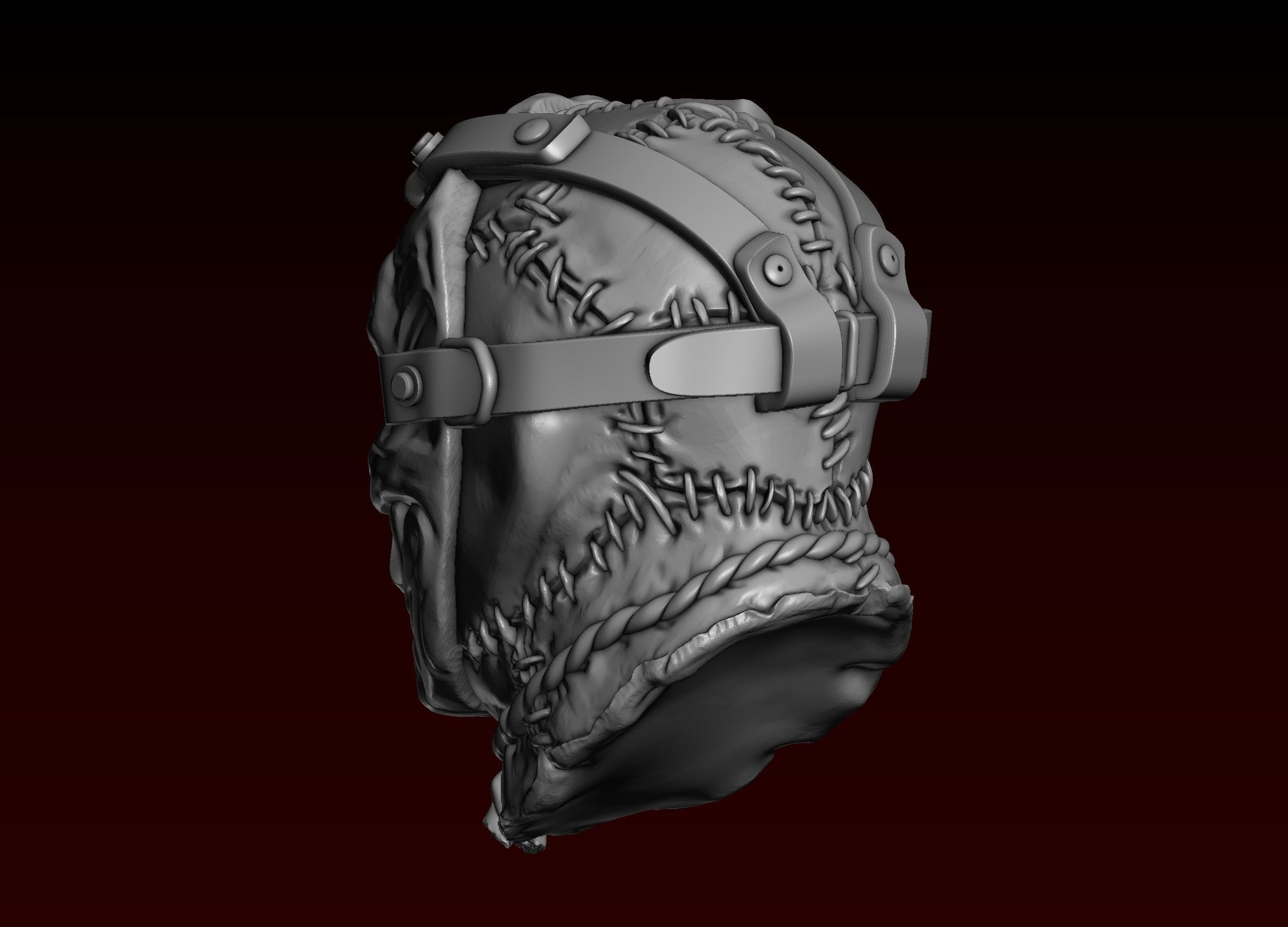 Jason Head in Mask 3D print model_4