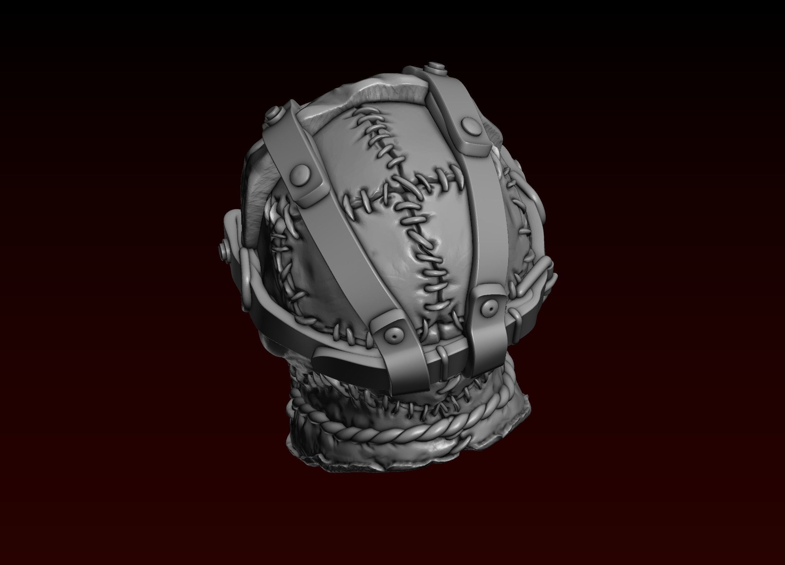 Jason Head in Mask 3D print model_13