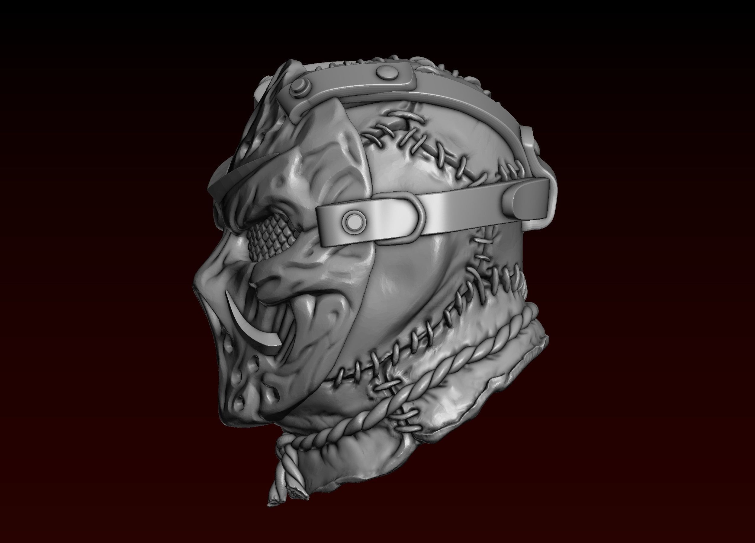 Jason Head in Mask 3D print model_3