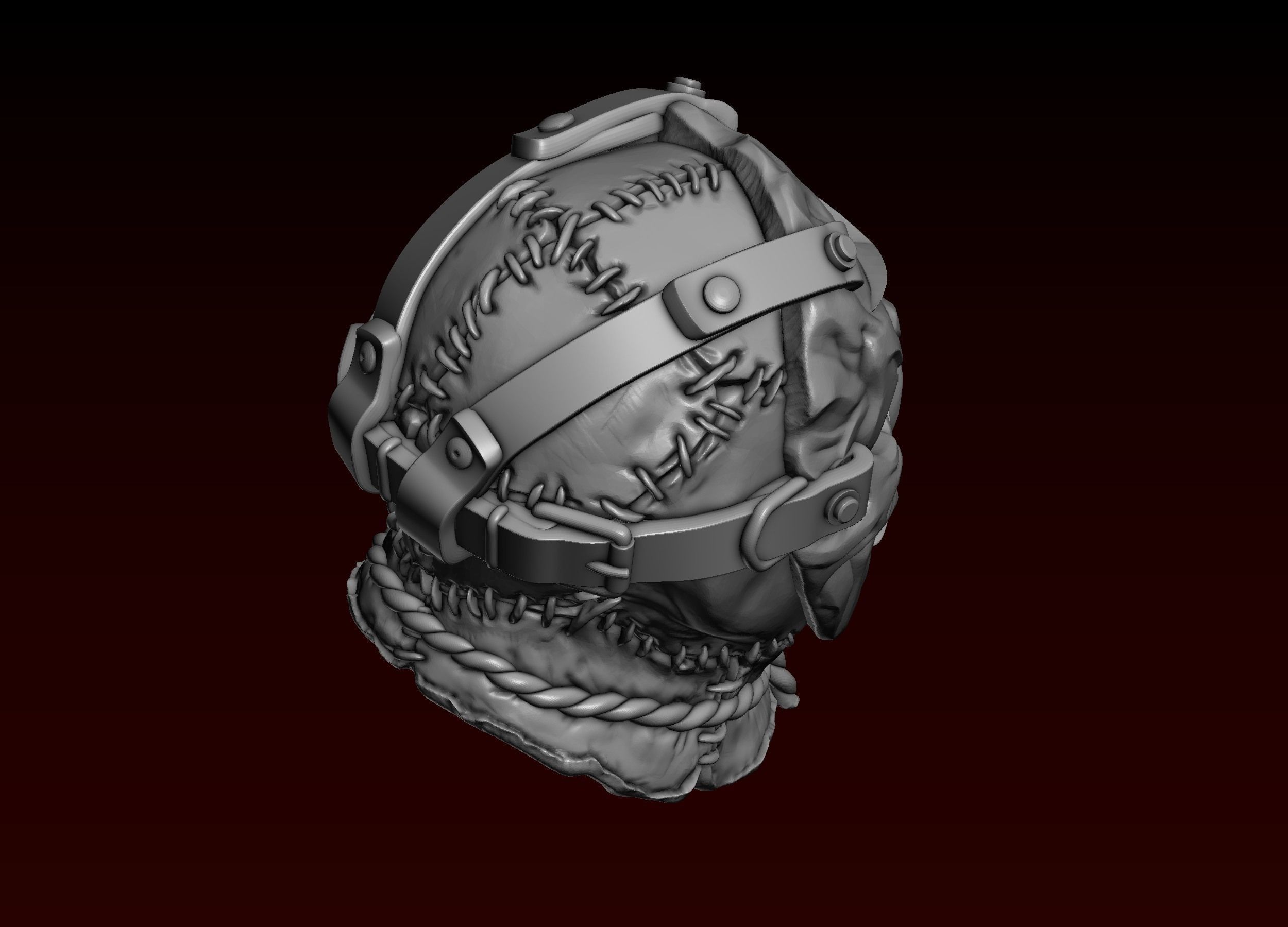 Jason Head in Mask 3D print model_14