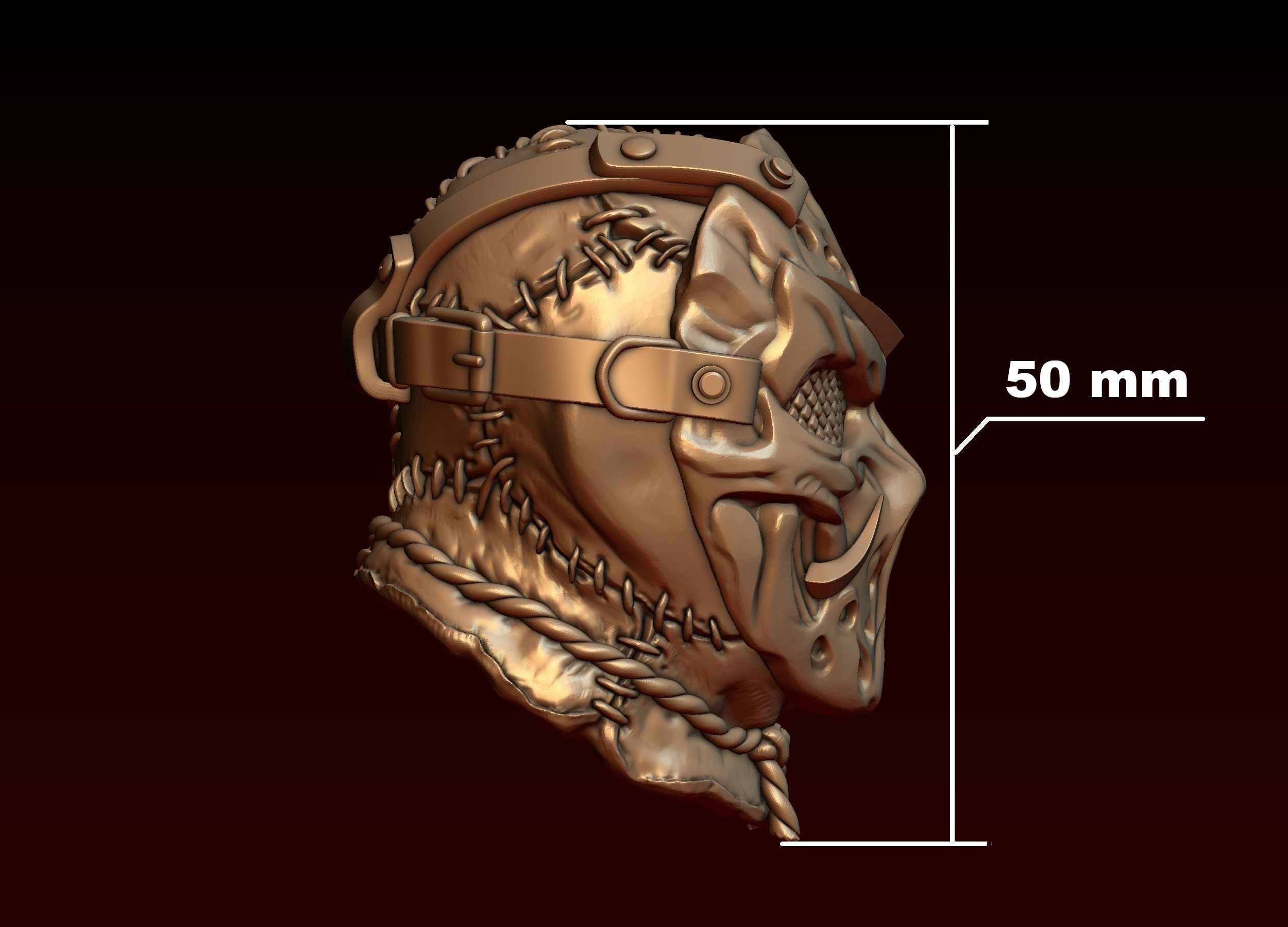 Jason Head in Mask 3D print model_37