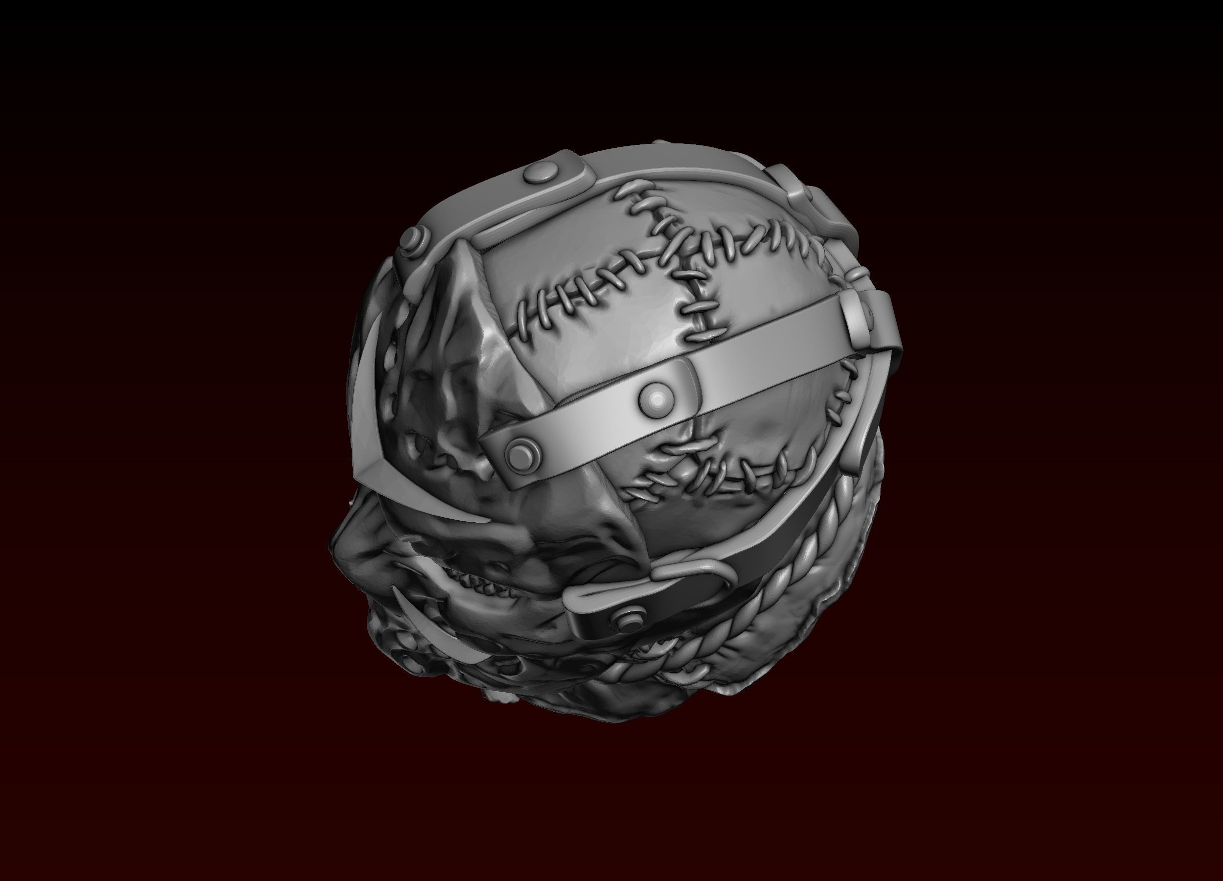 Jason Head in Mask 3D print model_12