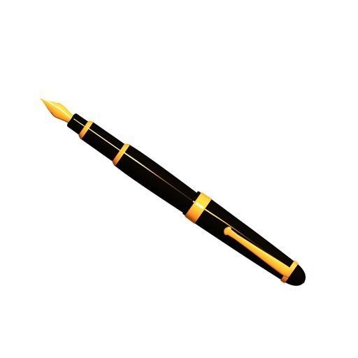Fountain Pen 3D model_2