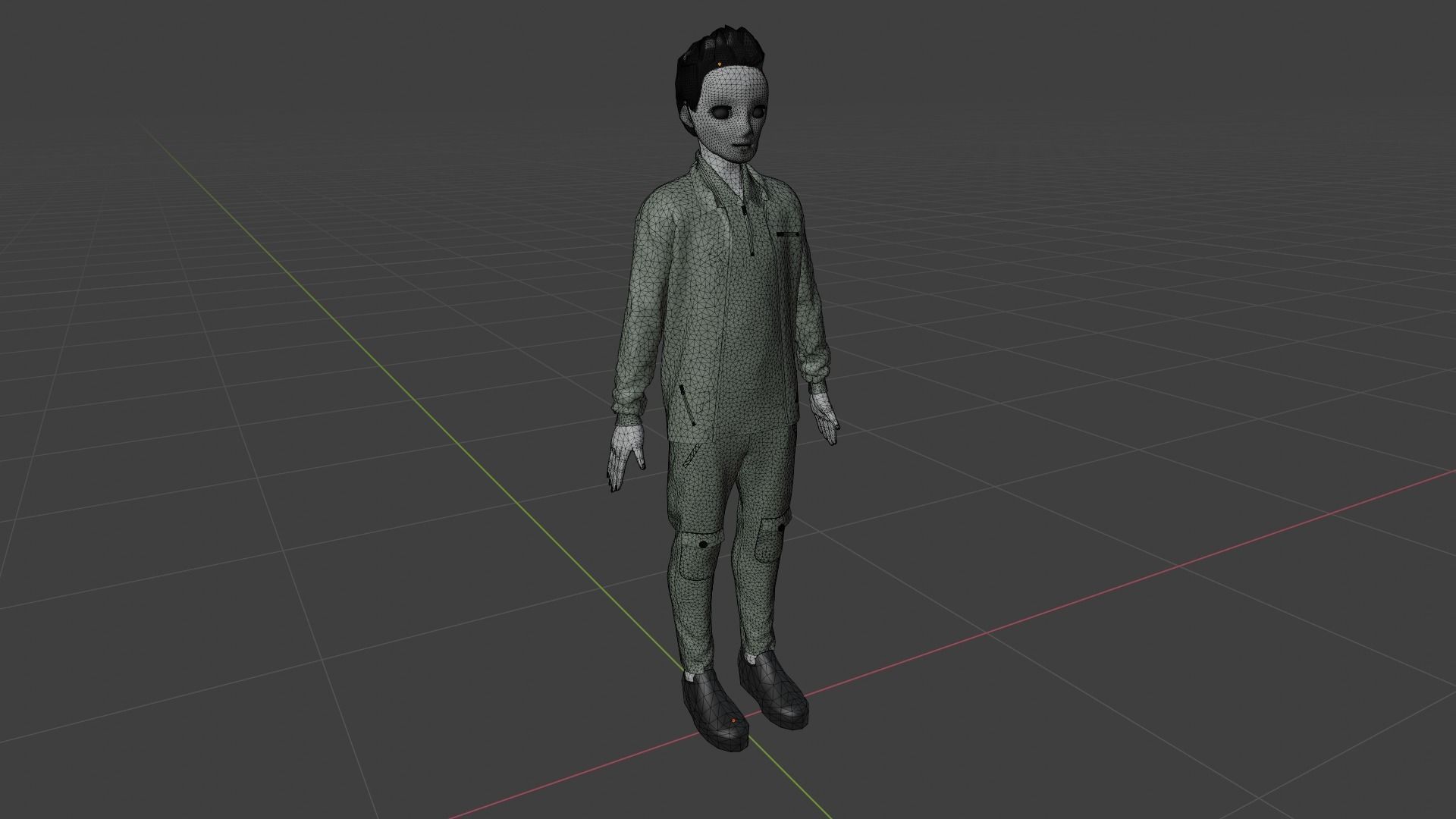 Cartoon Character Low-poly 3D model_8