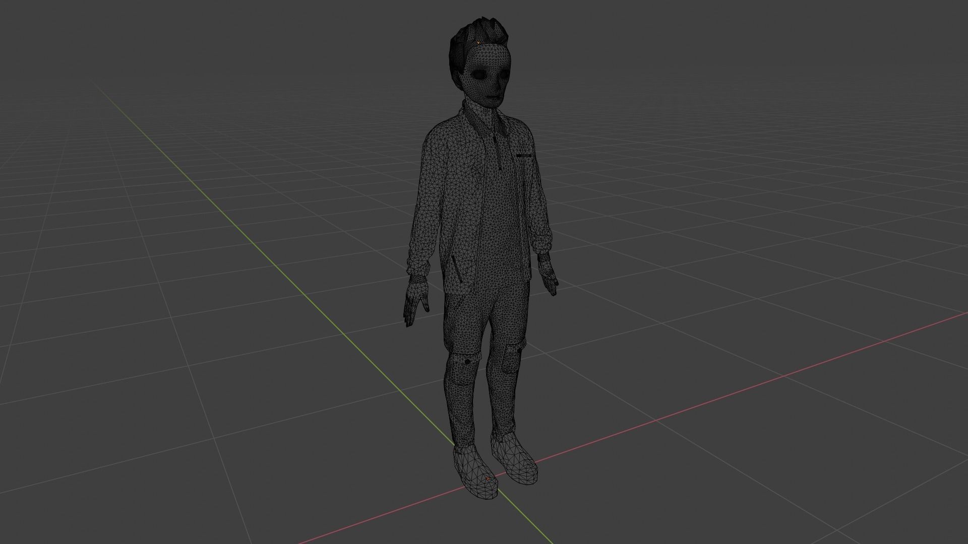 Cartoon Character Low-poly 3D model_9