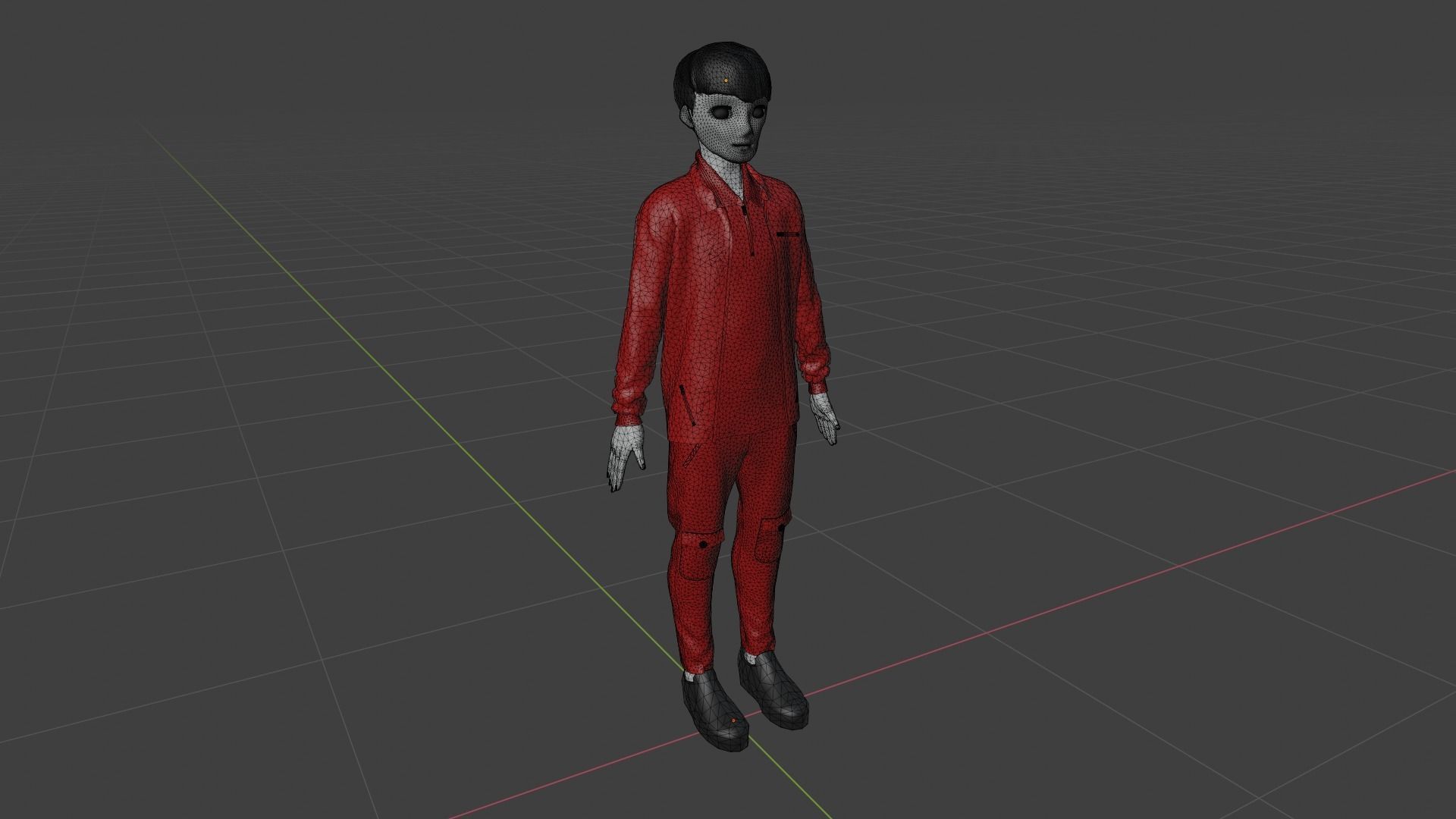 Cartoon Character Low-poly 3D model_8