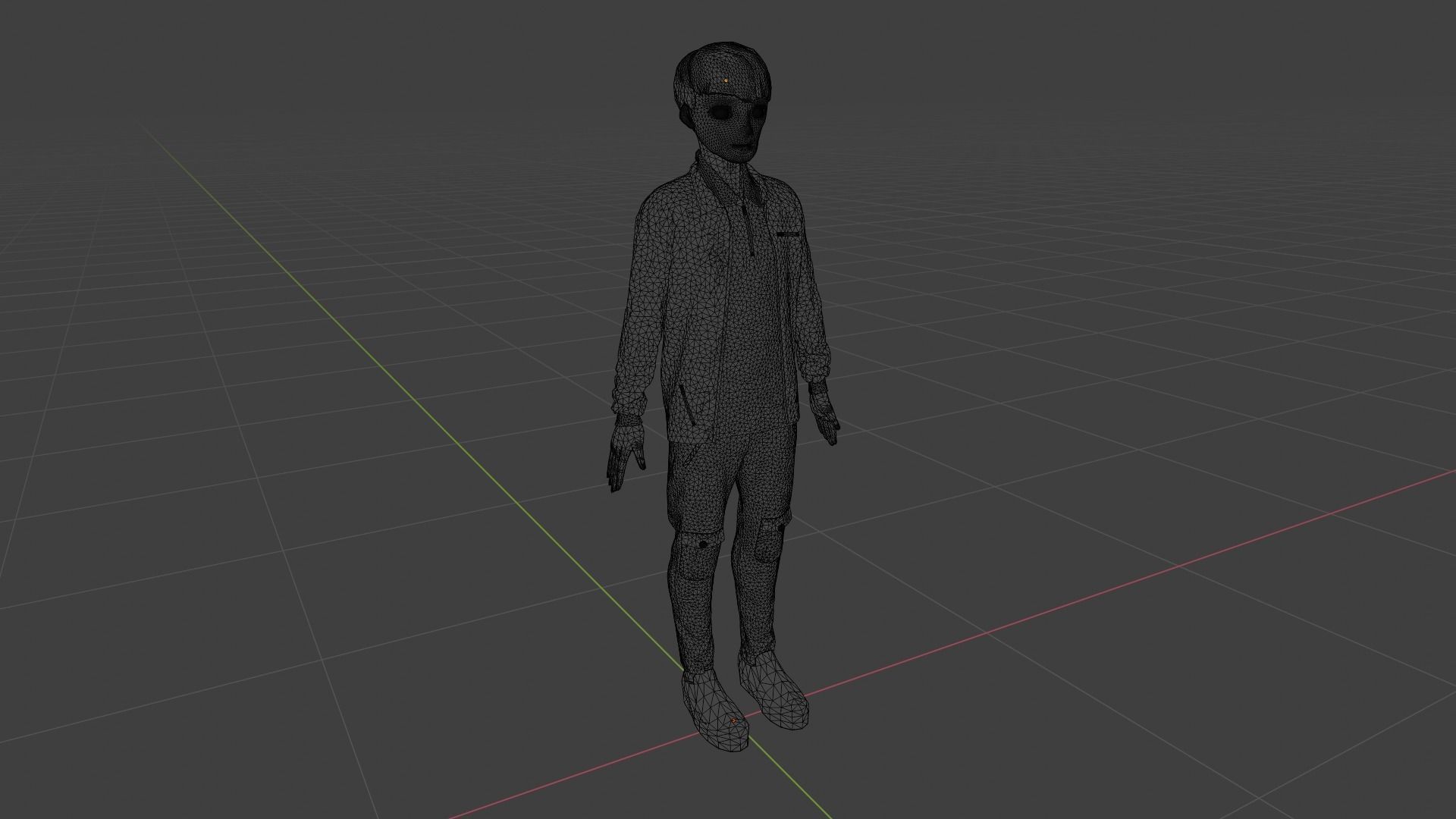 Cartoon Character Low-poly 3D model_9