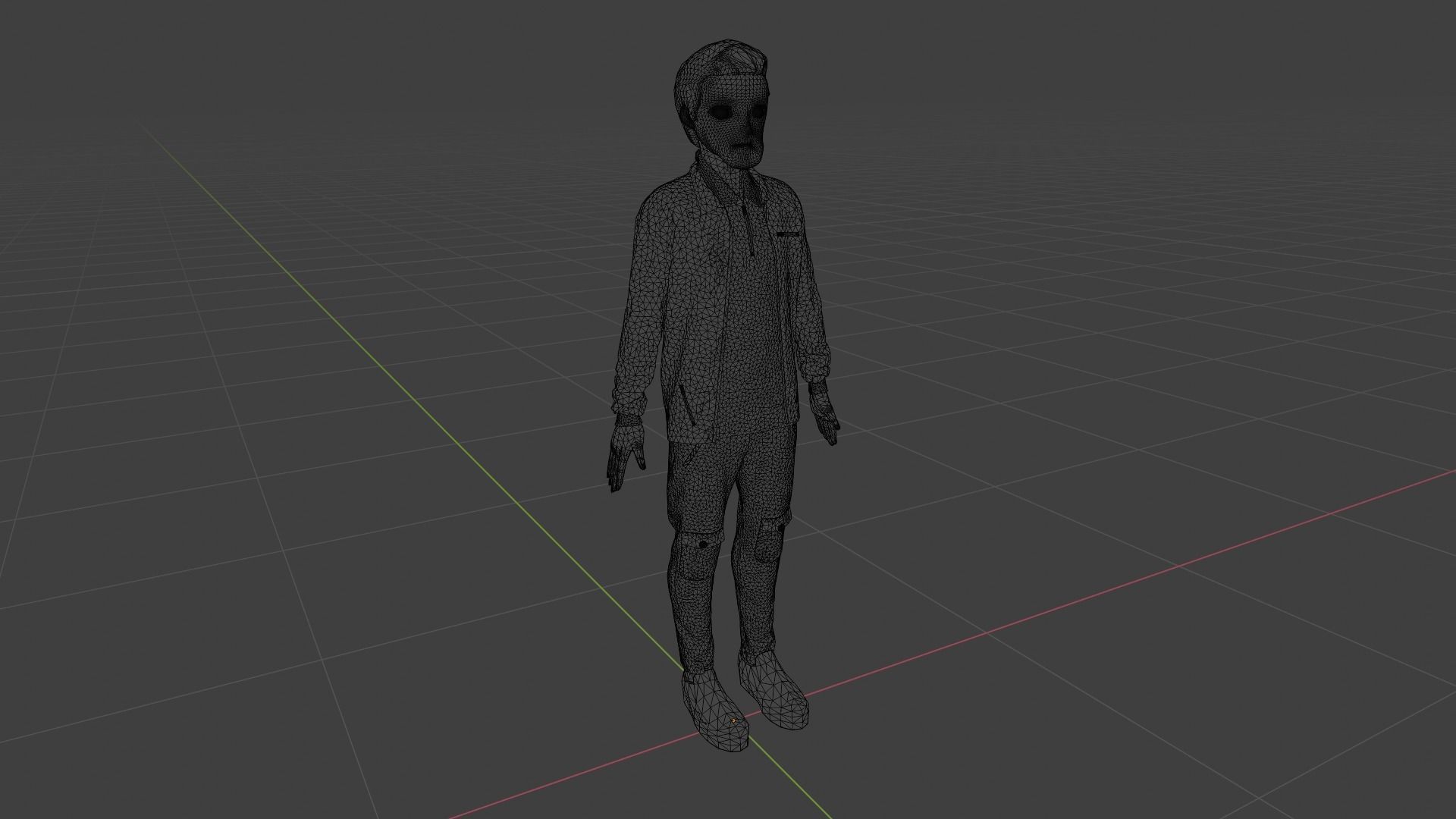 Cartoon Character Low-poly 3D model_9