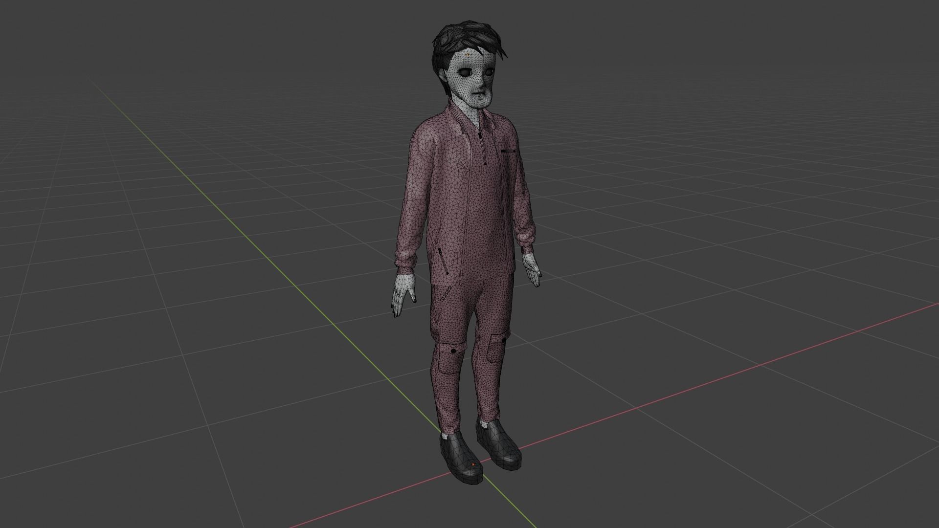 Cartoon Character Low-poly 3D model_8