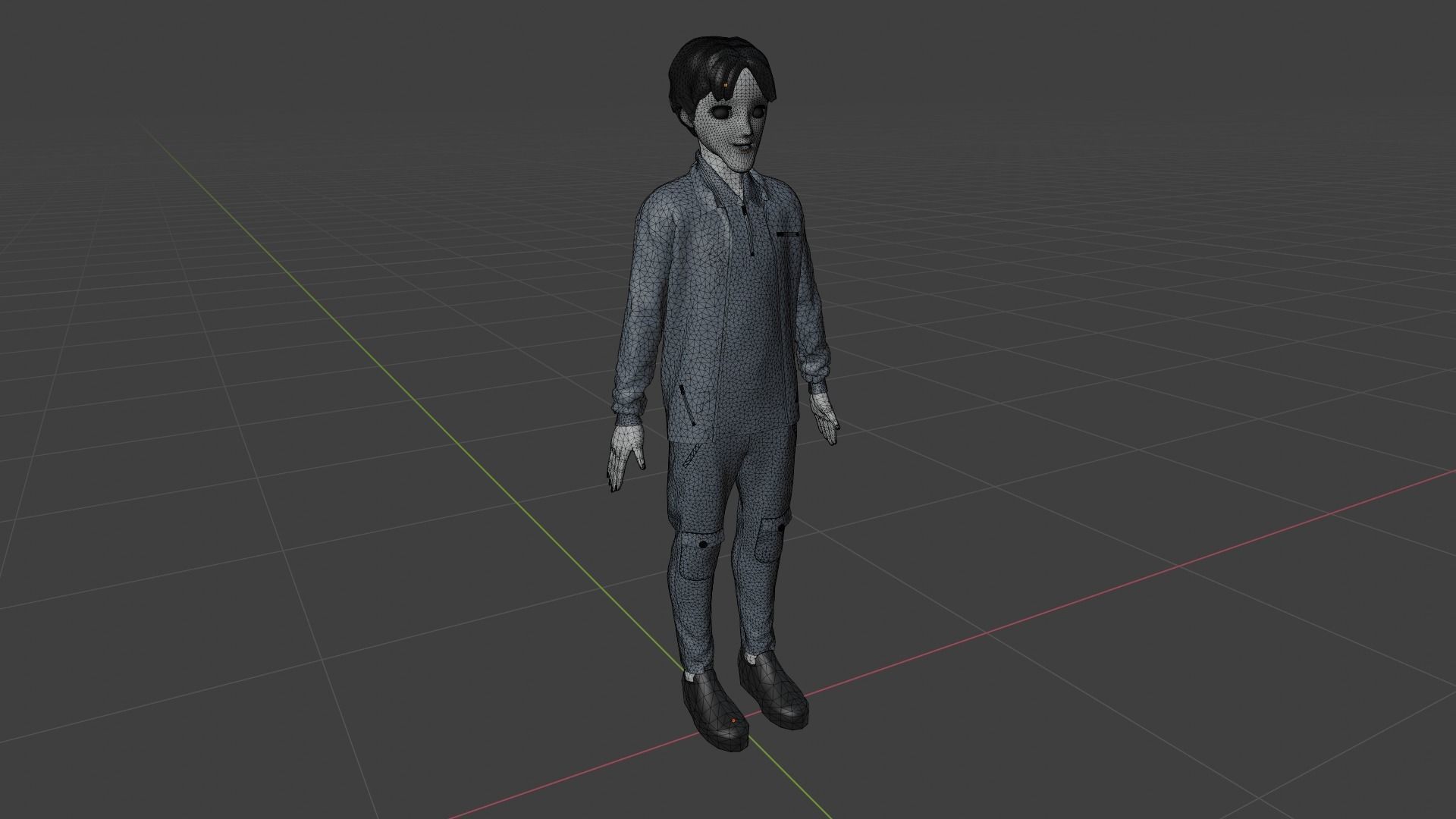 Cartoon Character Low-poly 3D model_8