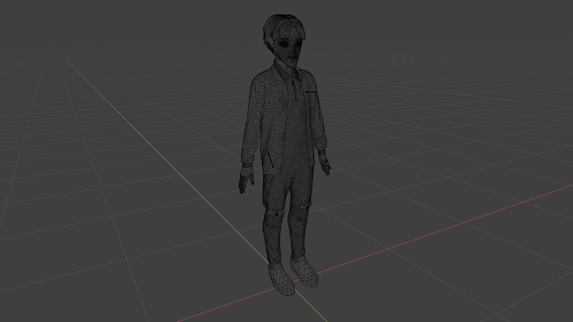 Cartoon Character Low-poly 3D model_9