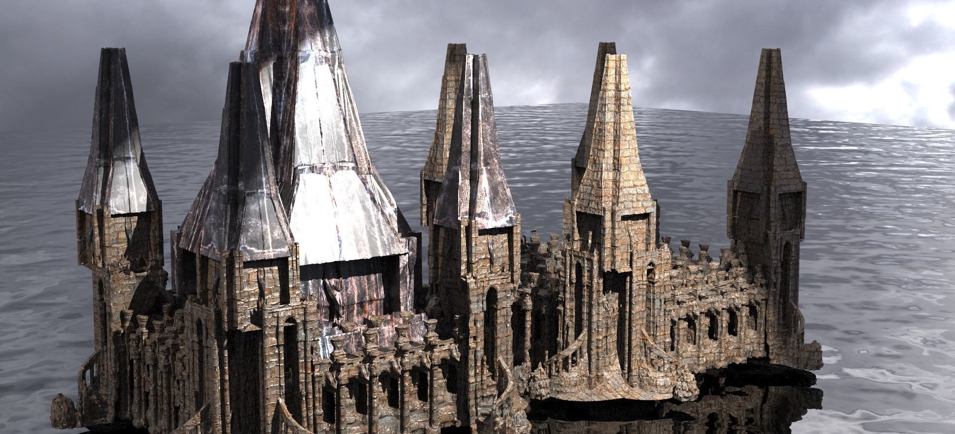 Forest Cult Cathedral Domes 3D model_1