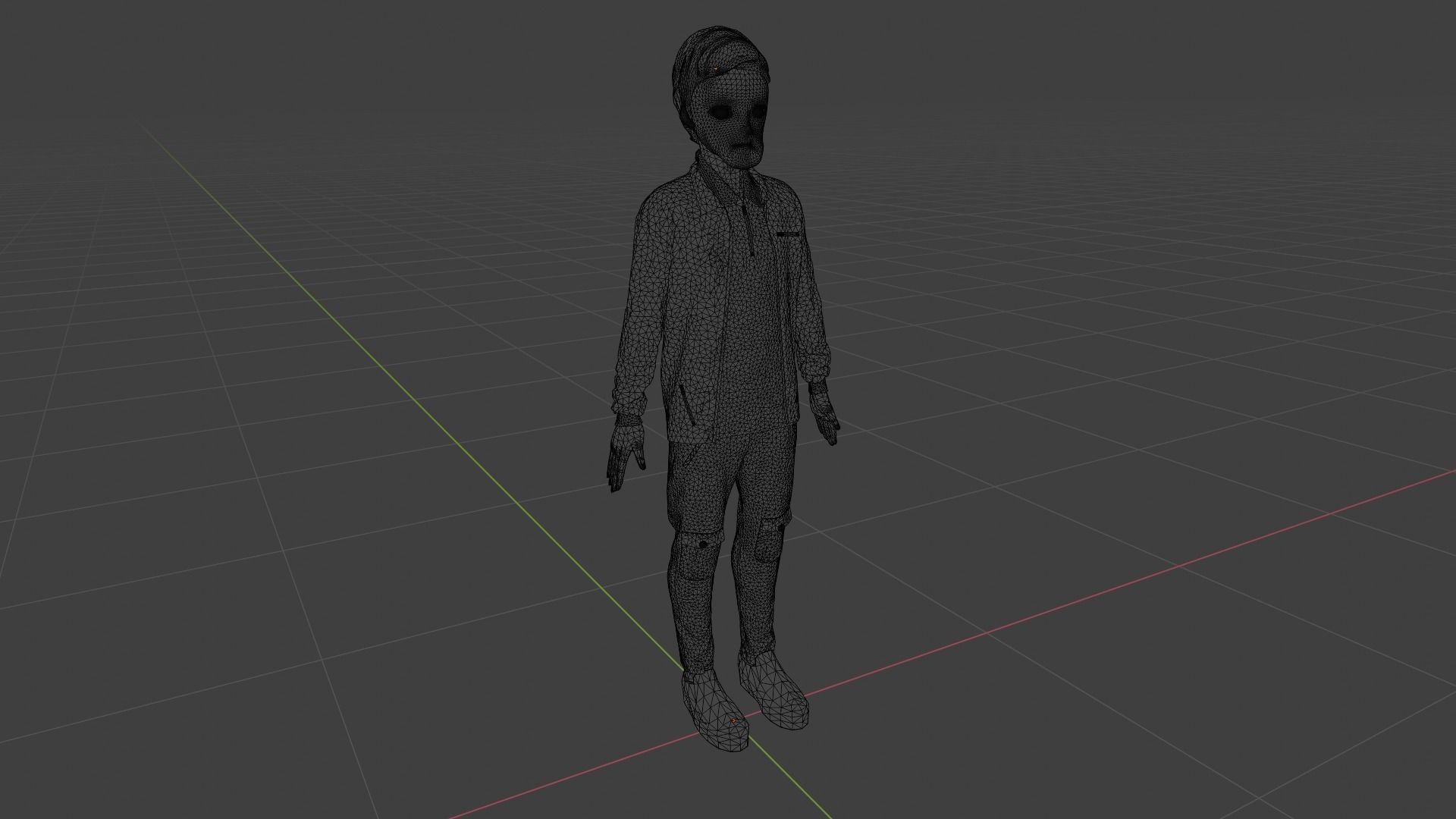 Cartoon Character Low-poly 3D model_9