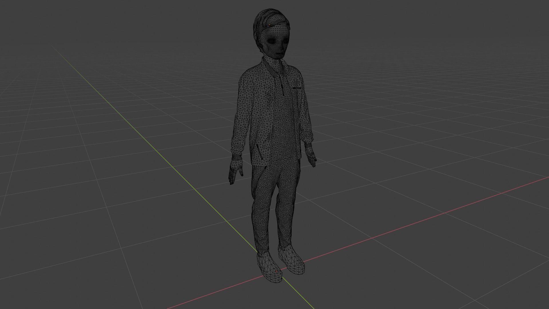 Cartoon Character Low-poly 3D model_9