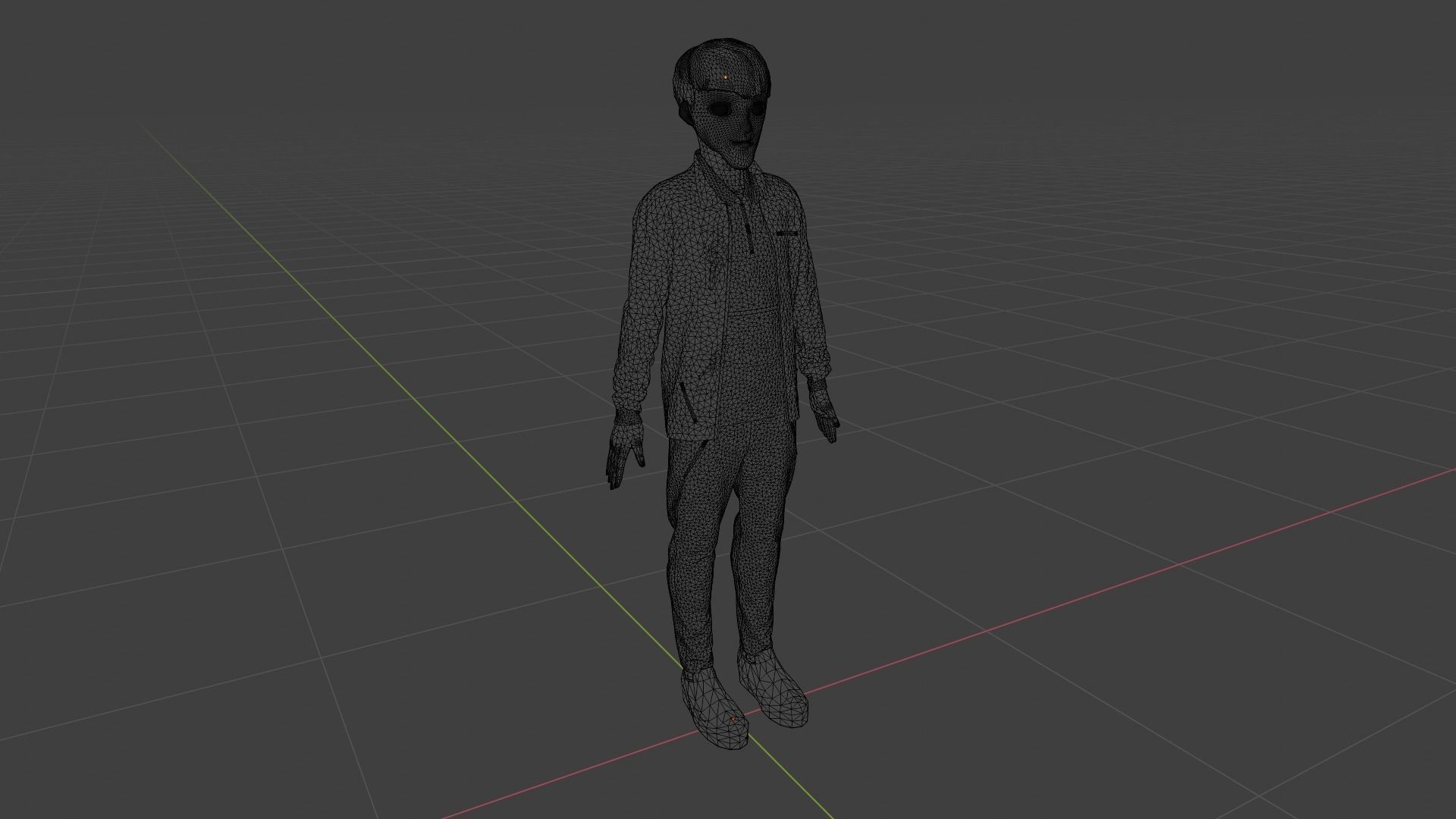 Cartoon Character Low-poly 3D model_9