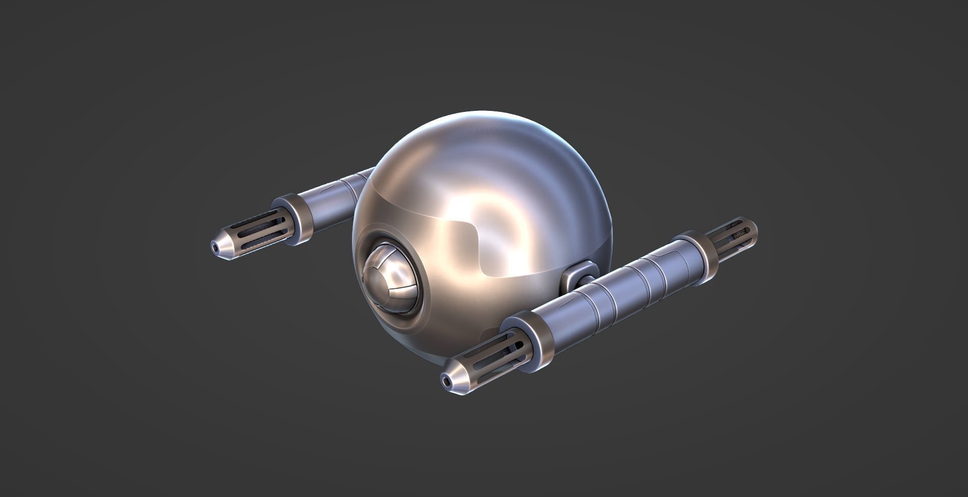 HardSurface - Sci-Fi Drone 3D model_1