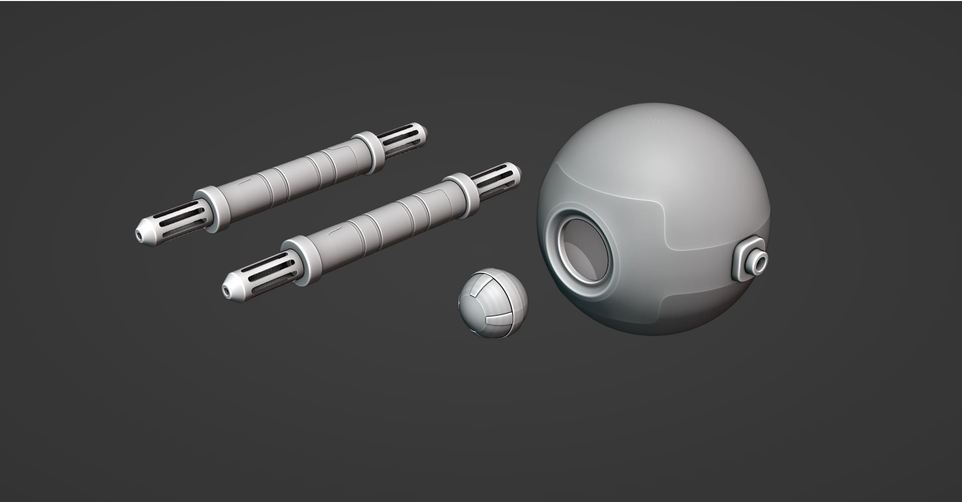 HardSurface - Sci-Fi Drone 3D model_4