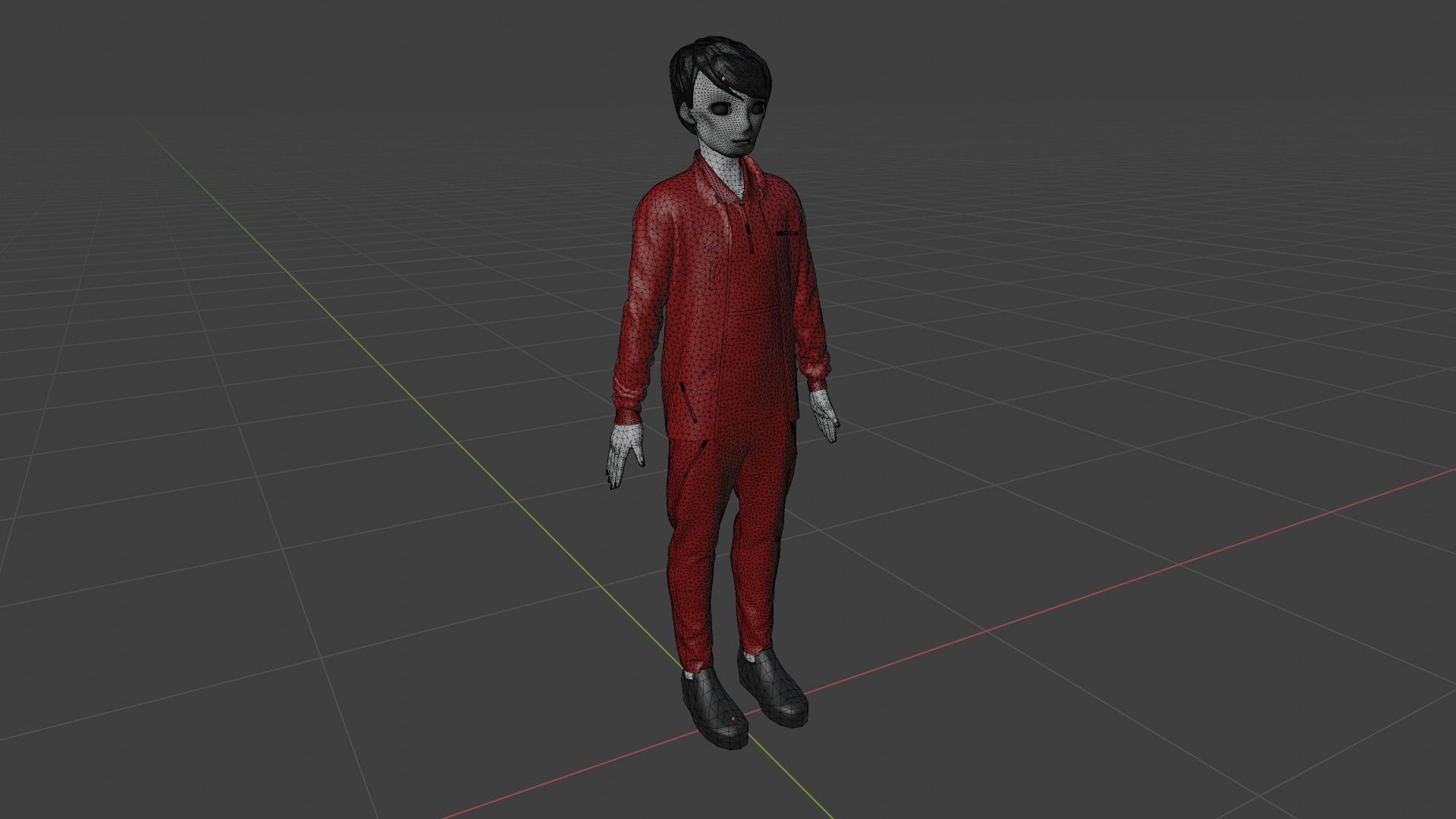 Cartoon Character Low-poly 3D model_8