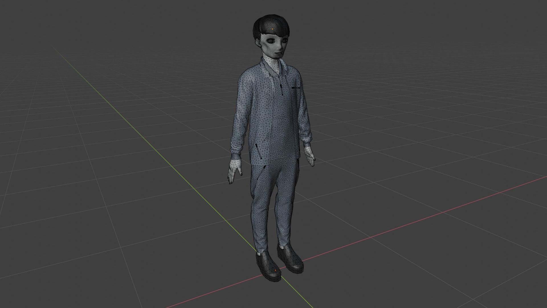 Cartoon Character Low-poly 3D model_8