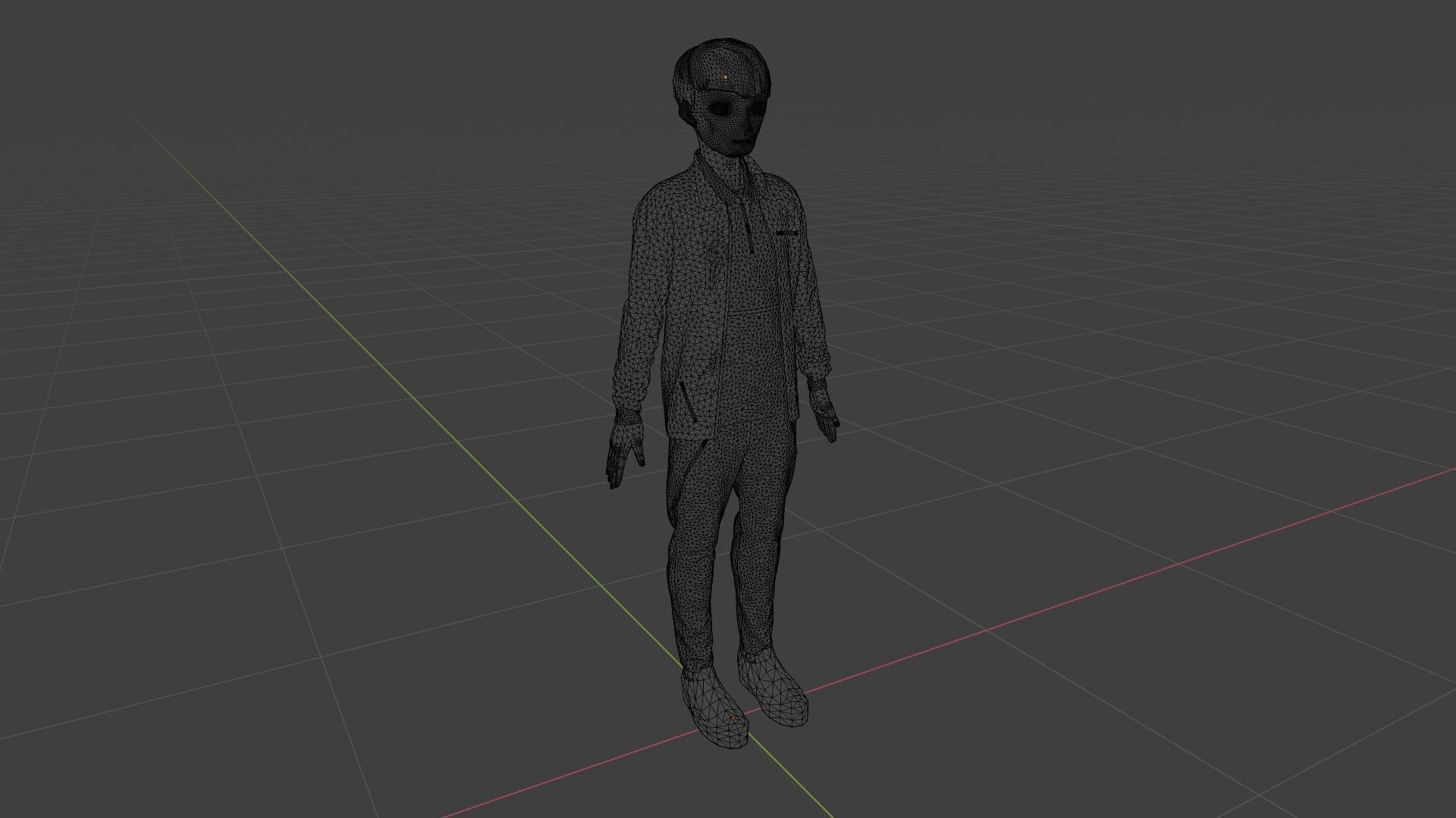 Cartoon Character Low-poly 3D model_9