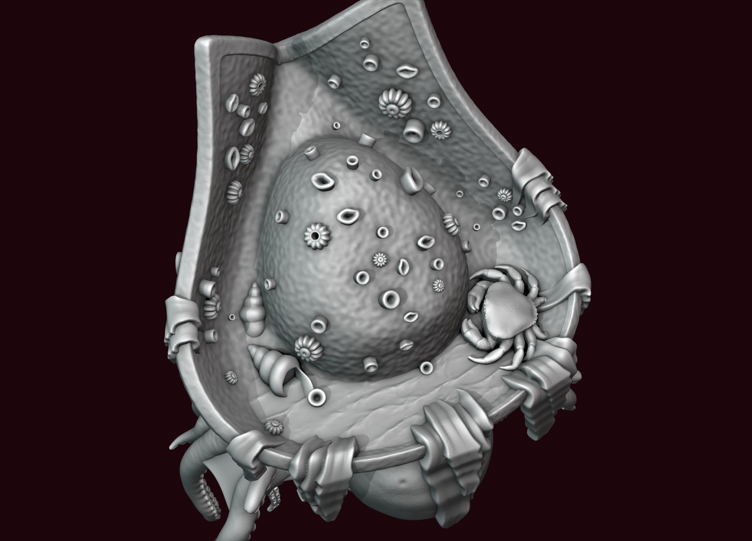 Davy Jones Head 3D print model_23