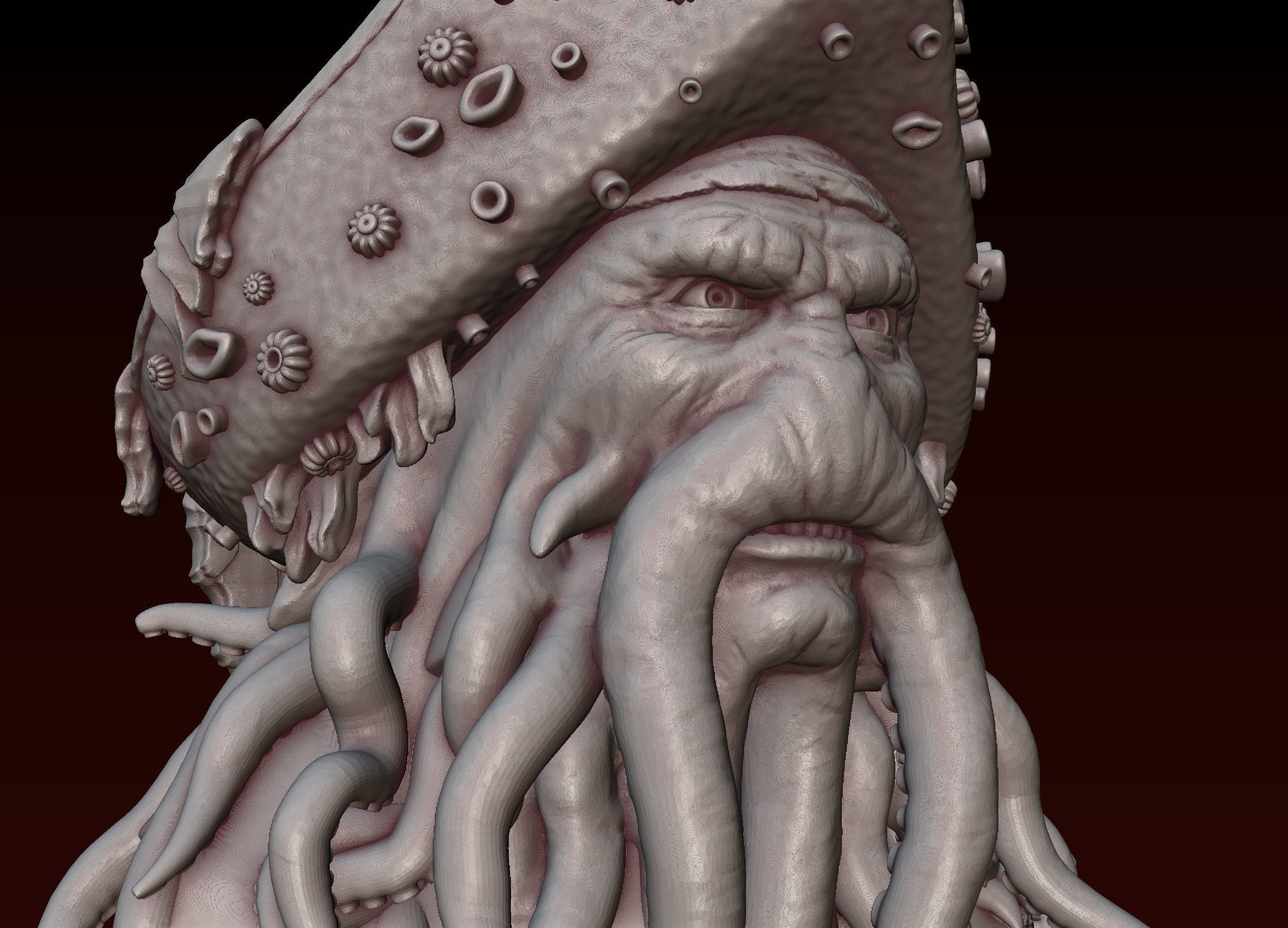 Davy Jones Head 3D print model_30