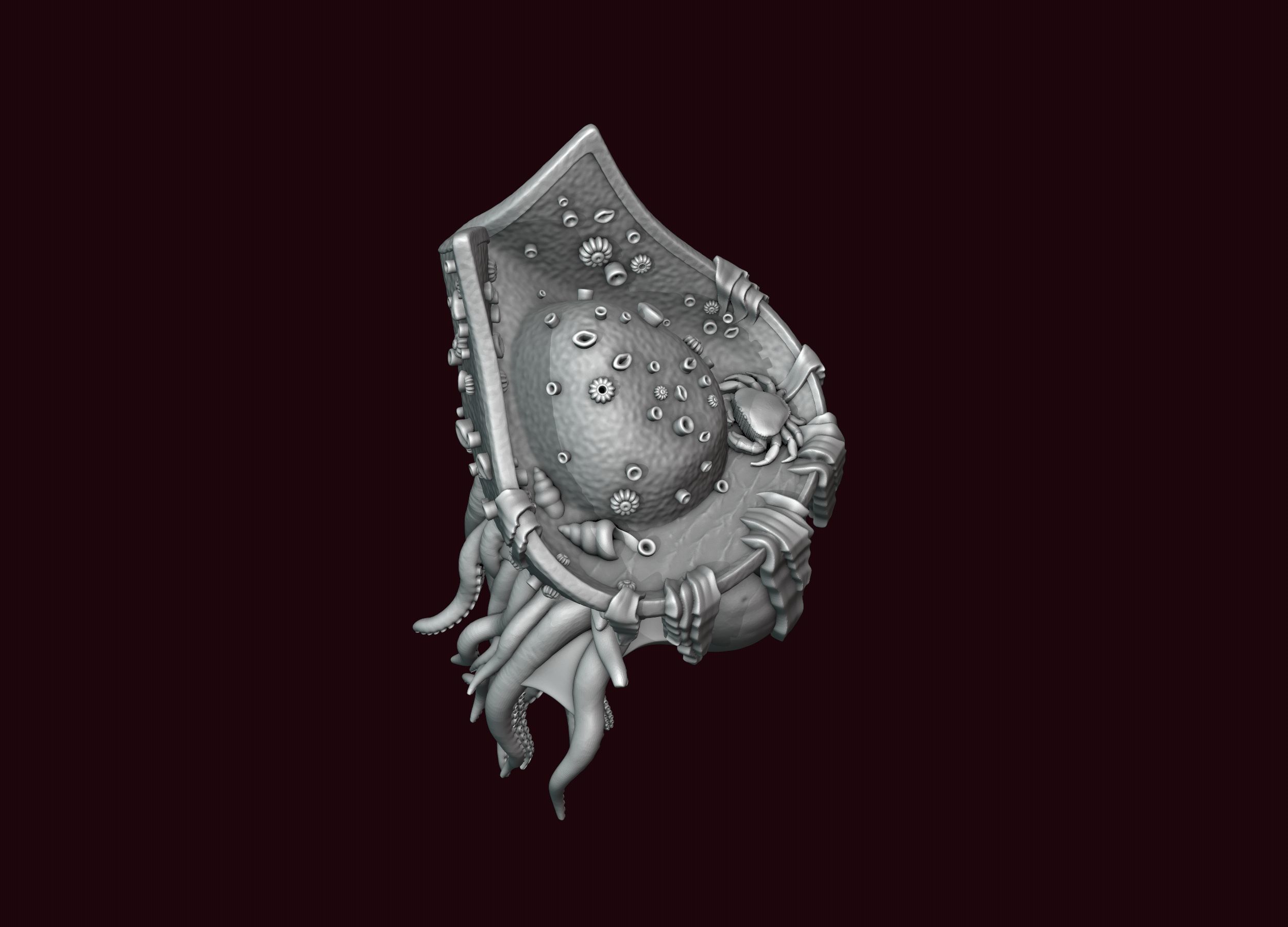 Davy Jones Head 3D print model_14
