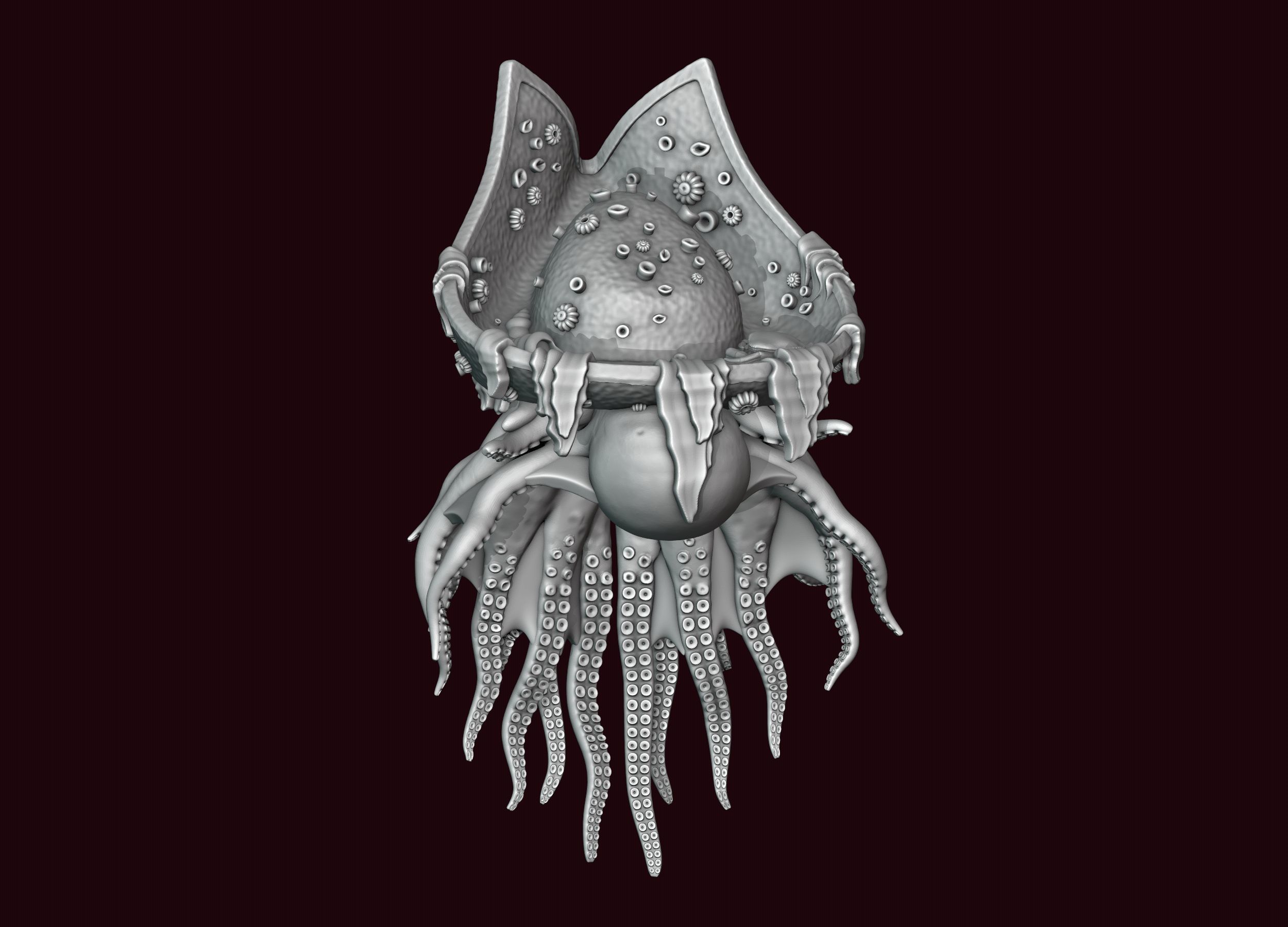Davy Jones Head 3D print model_6