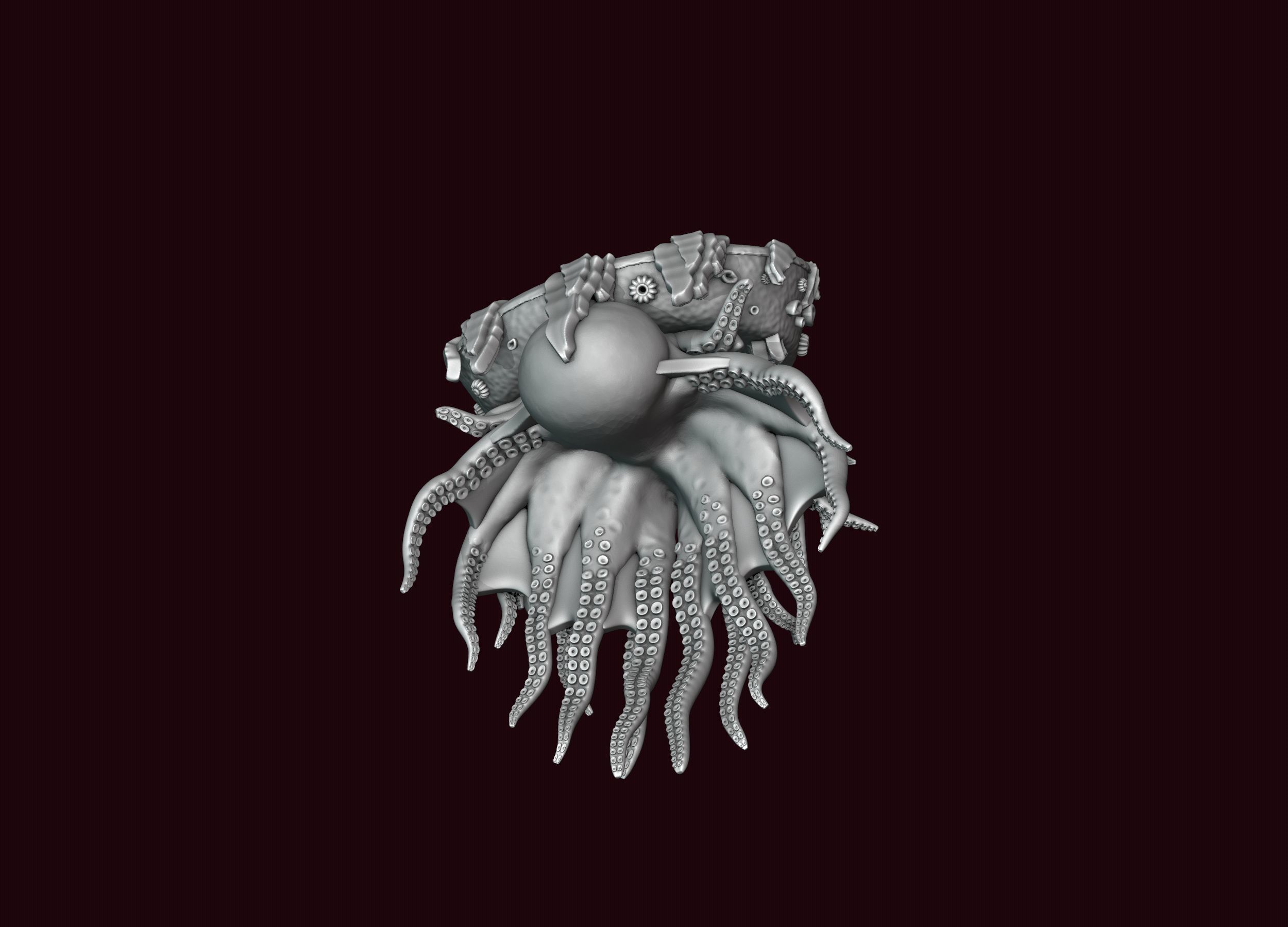 Davy Jones Head 3D print model_15