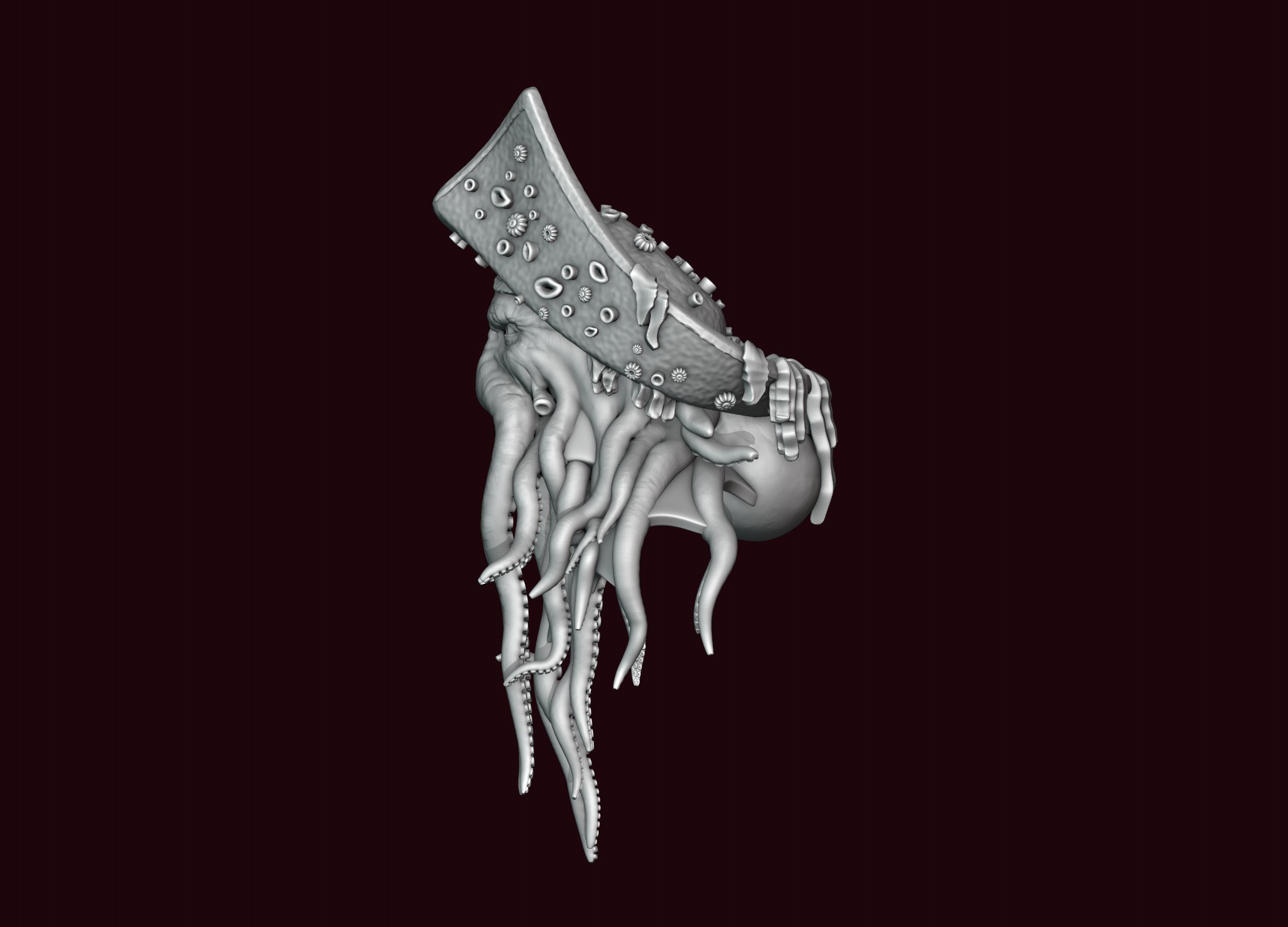 Davy Jones Head 3D print model_18