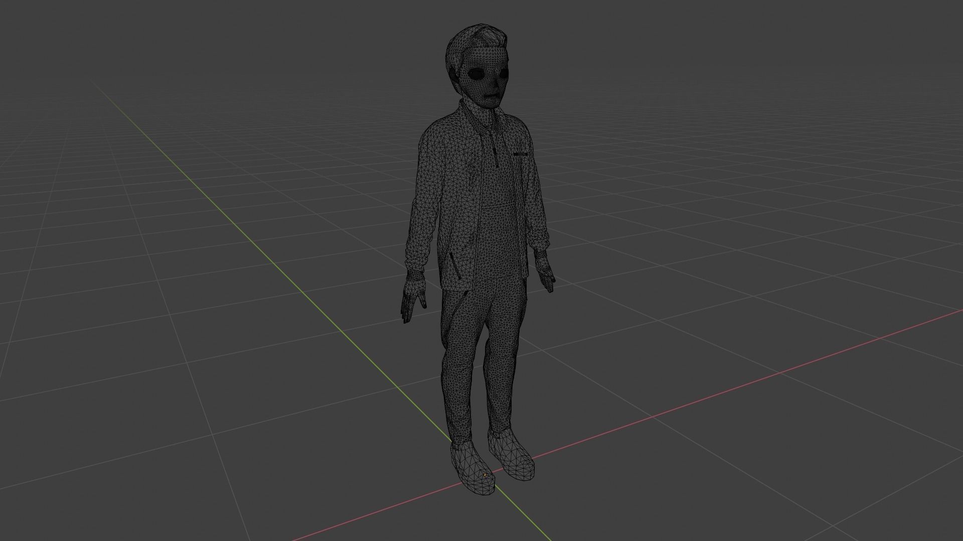 Cartoon Character Low-poly 3D model_9