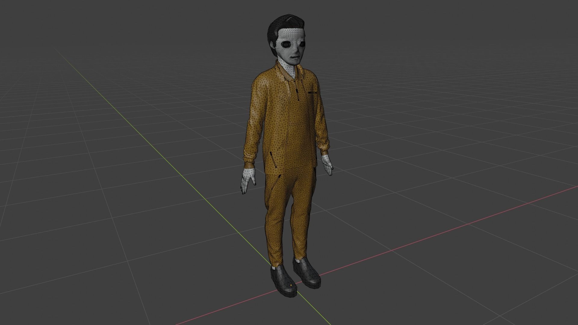 Cartoon Character Low-poly 3D model_8