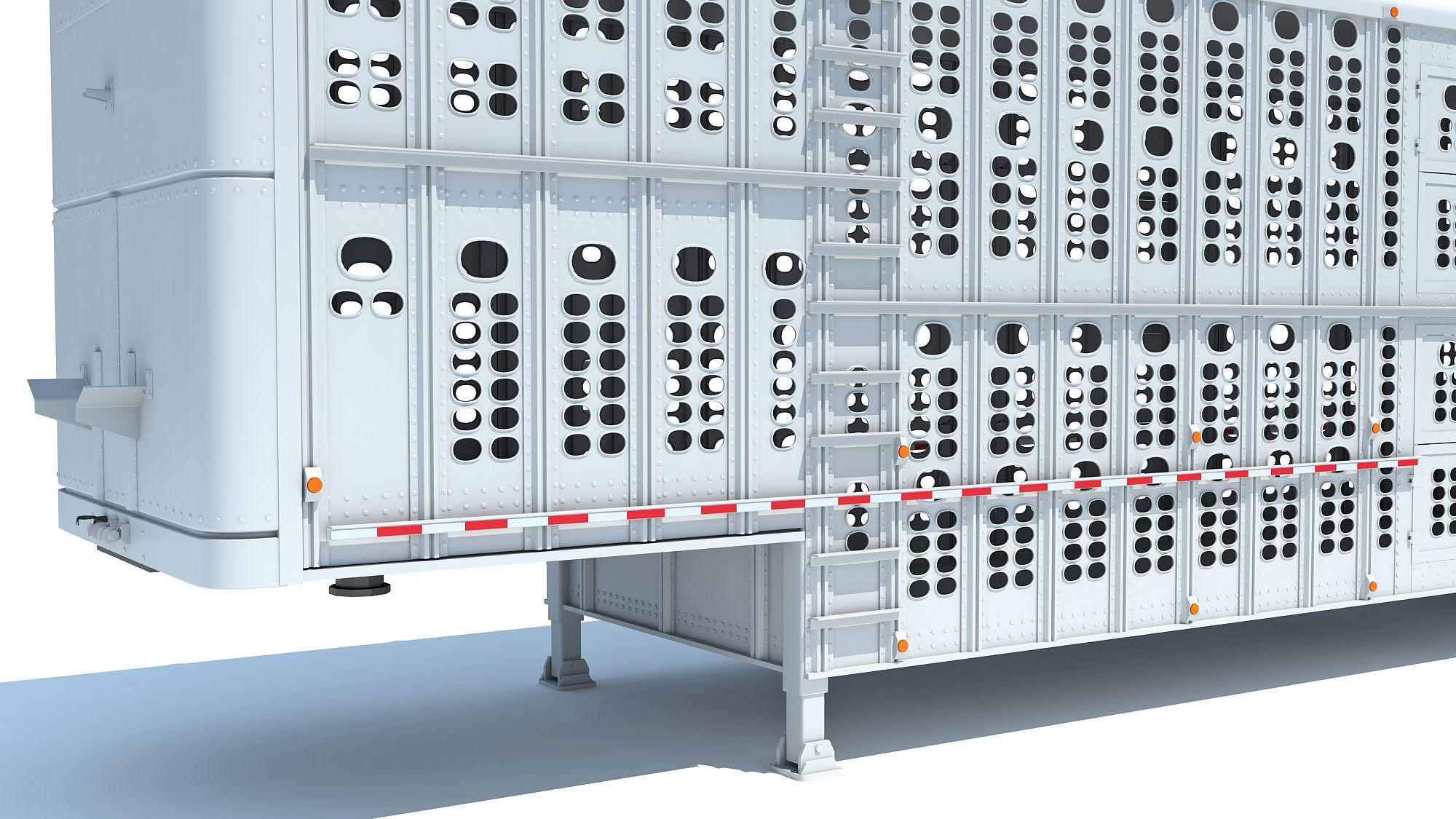 Animal Transporter Trailer 3D model_10