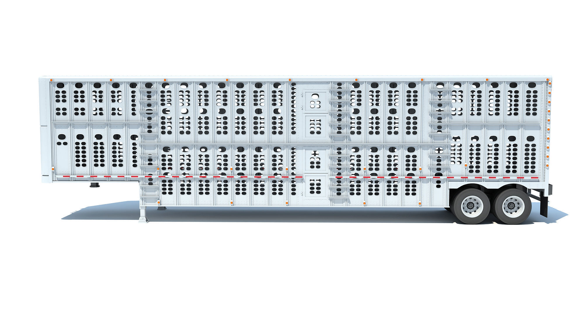 Animal Transporter Trailer 3D model_2