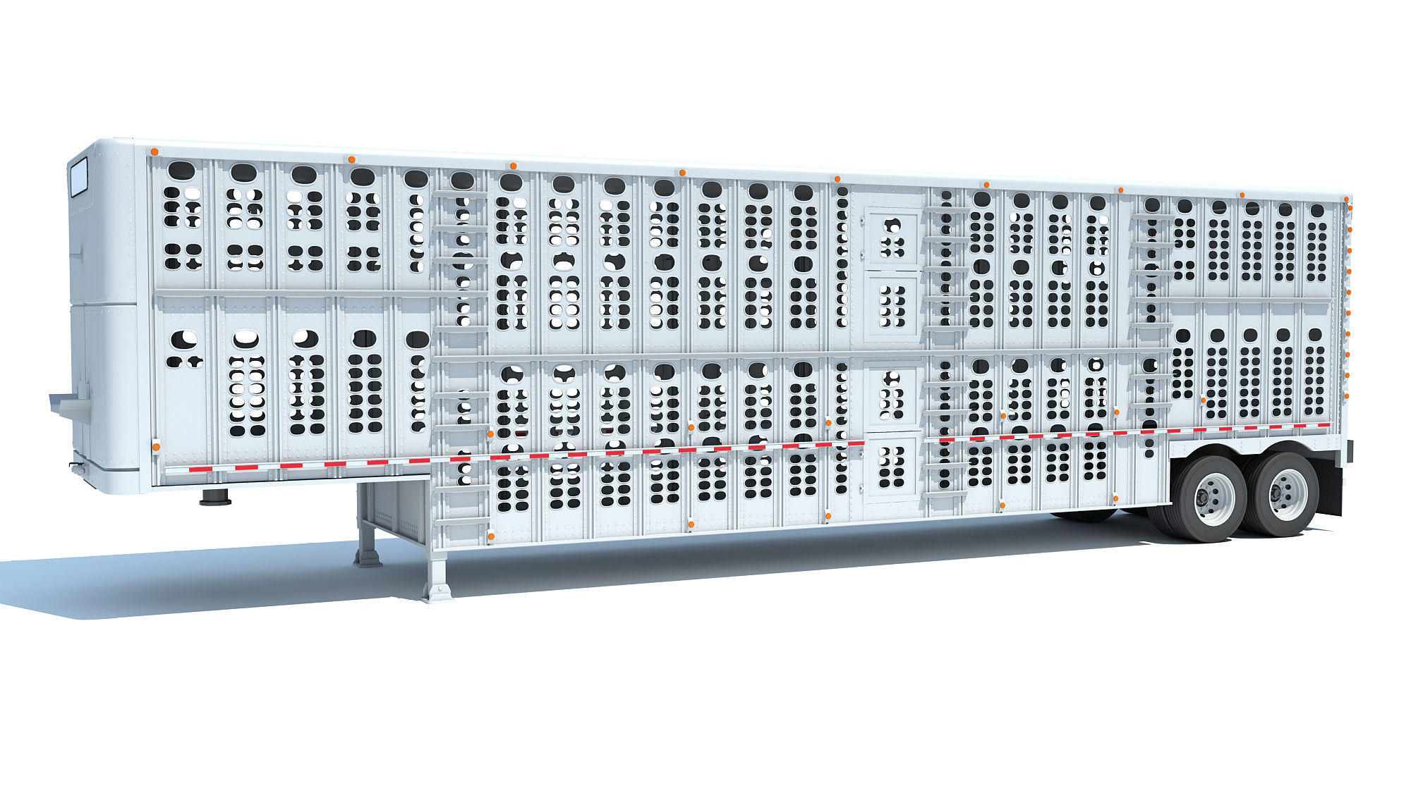 Animal Transporter Trailer 3D model_1