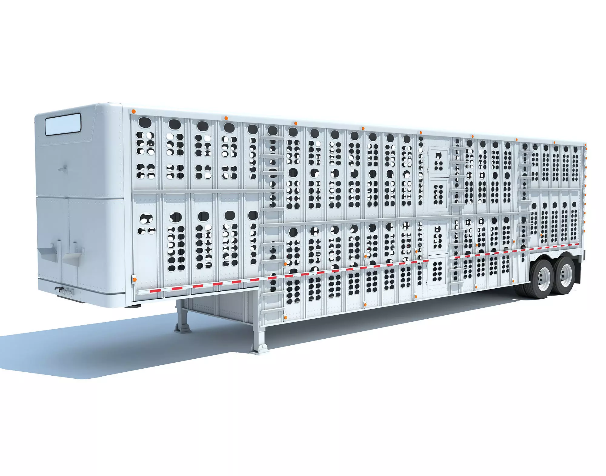 Animal Transporter Trailer 3D model_0