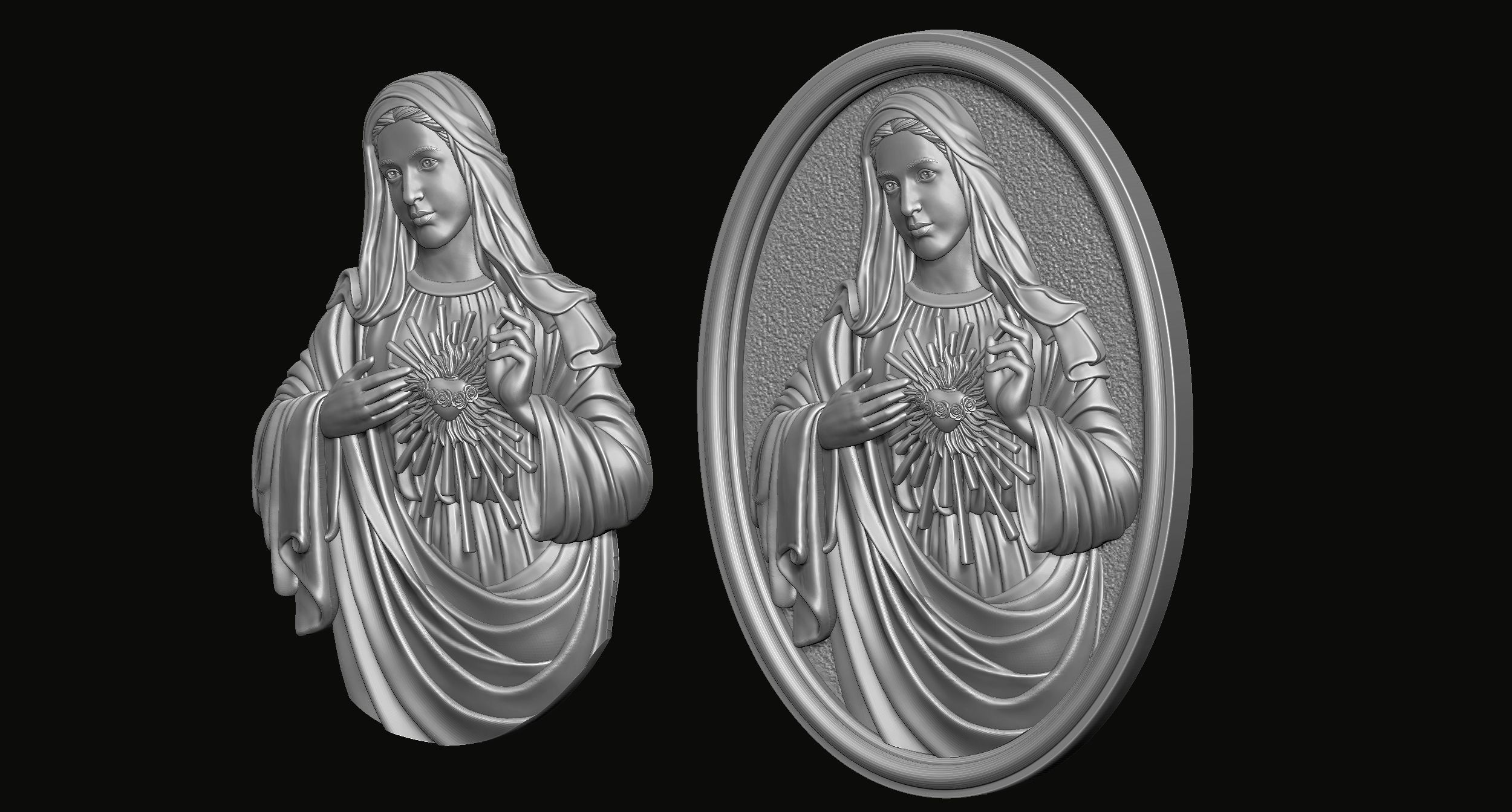  Immaculate of Mary  3D print model 3D print model_4