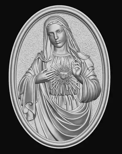  Immaculate of Mary  3D print model 3D print model