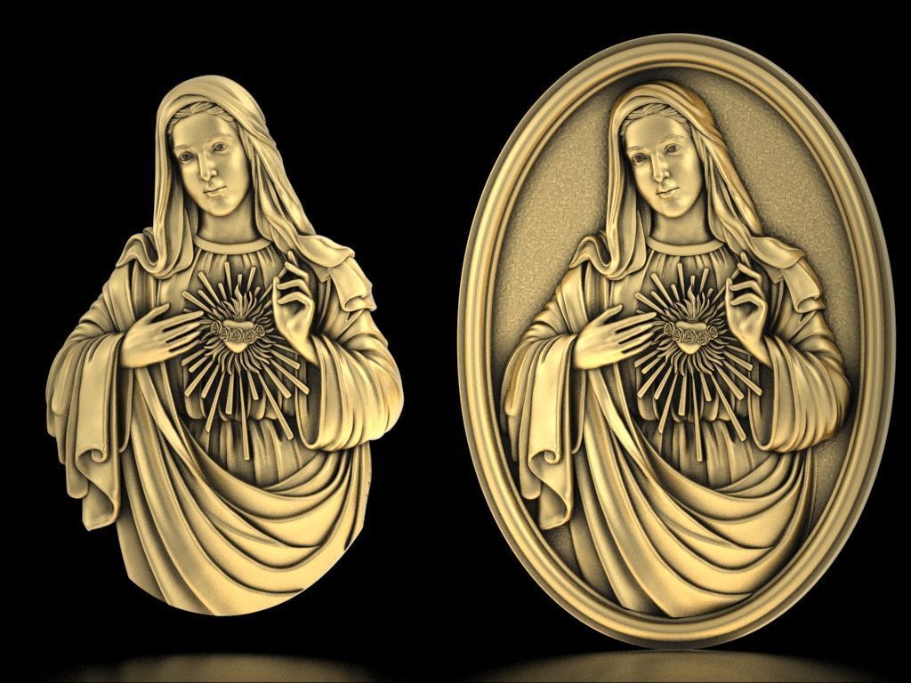 Immaculate of Mary  3D print model 3D print model_2