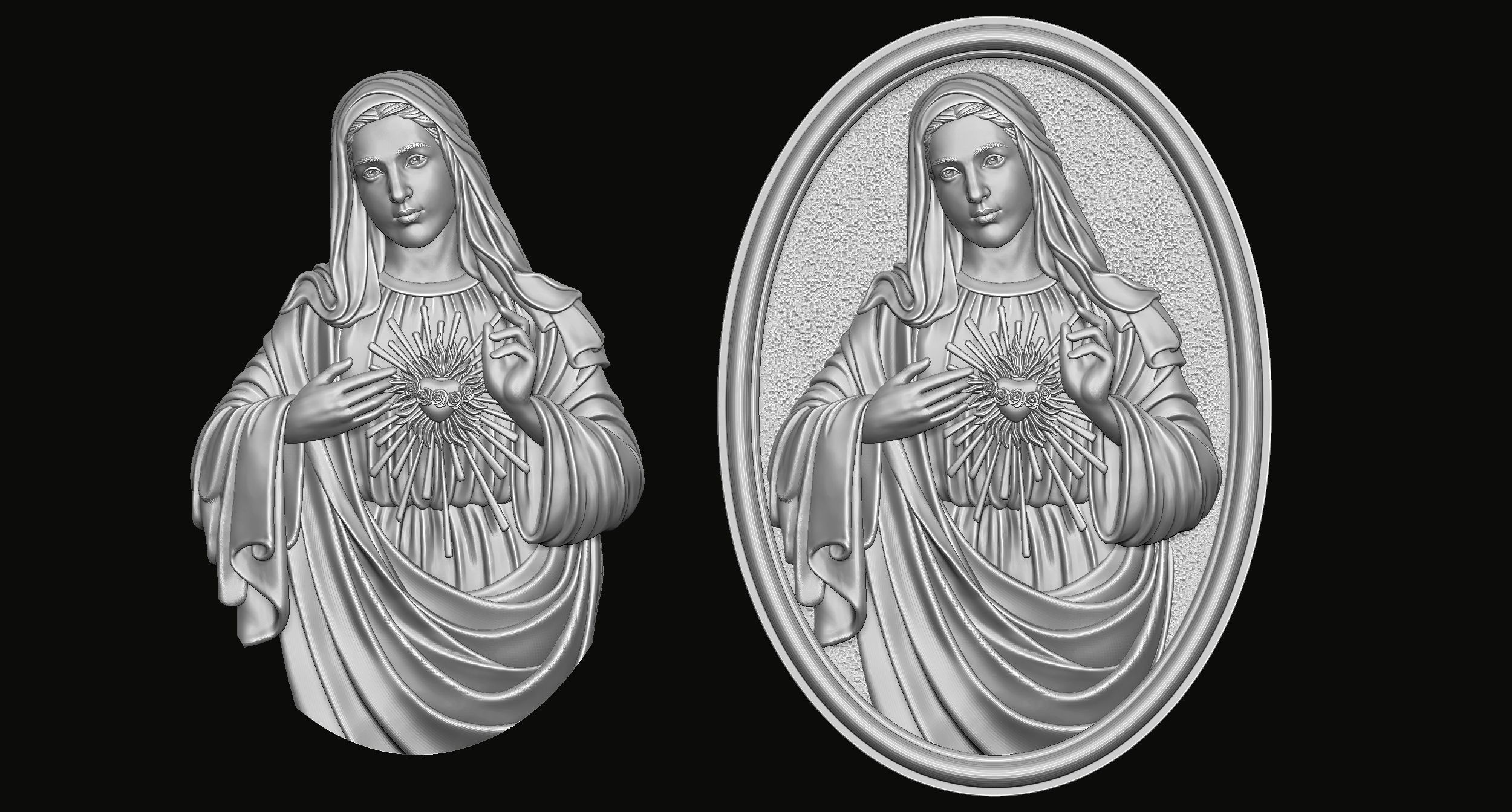  Immaculate of Mary  3D print model 3D print model_3