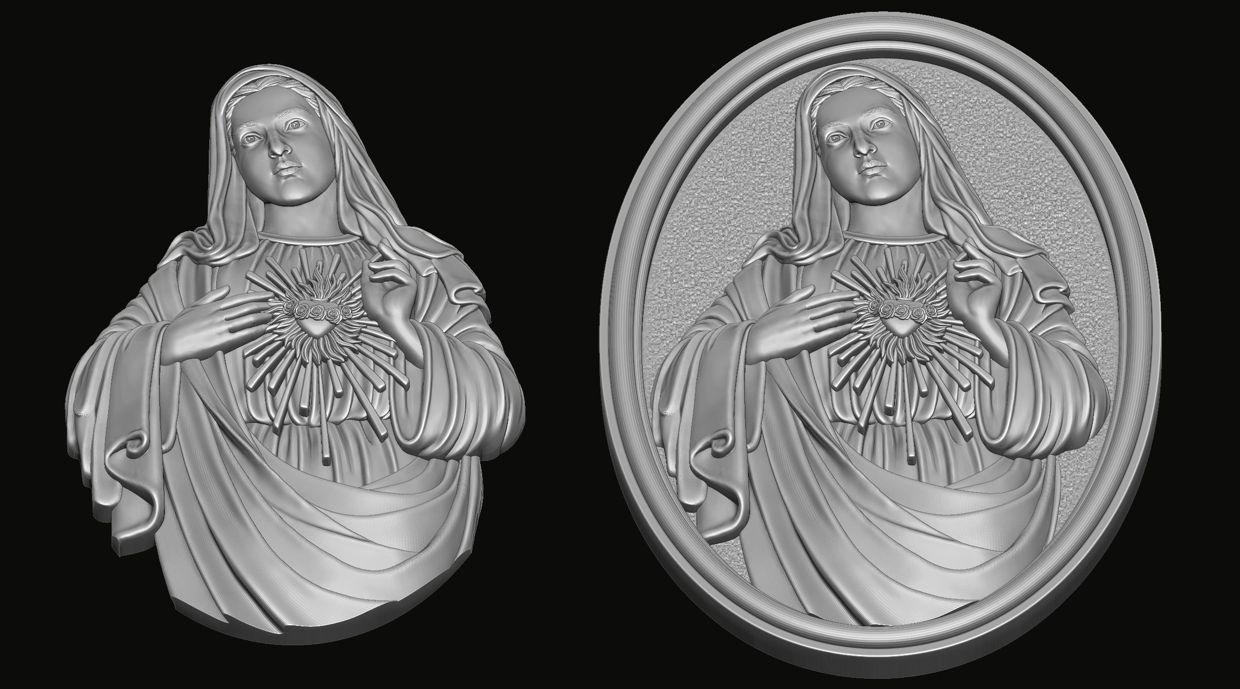  Immaculate of Mary  3D print model 3D print model_5