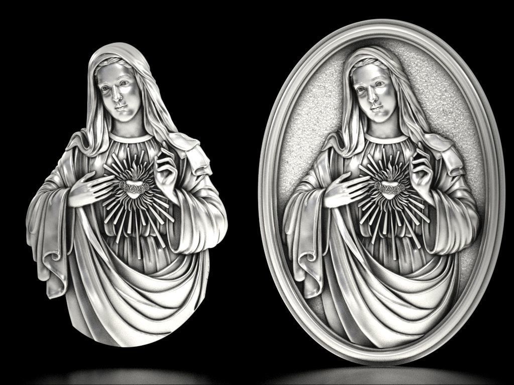  Immaculate of Mary  3D print model 3D print model_1