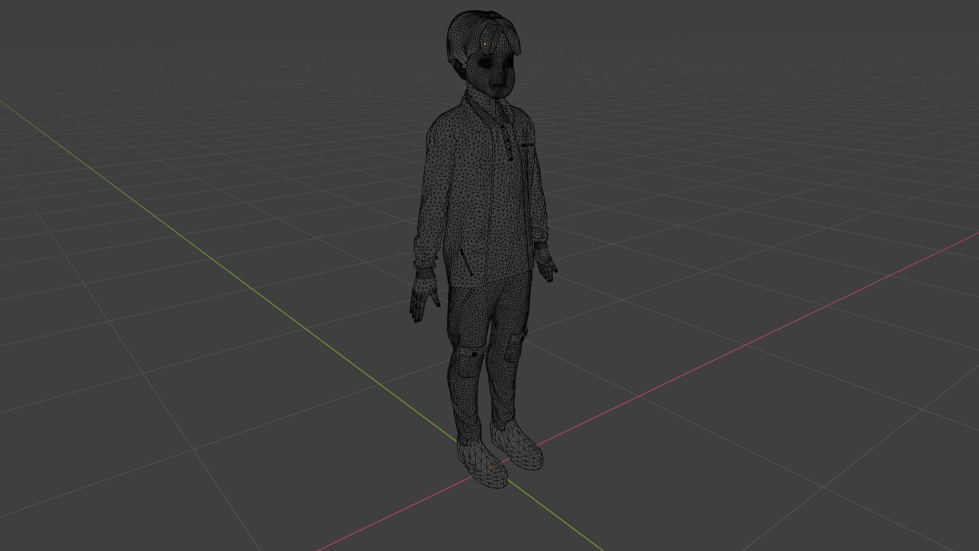 Cartoon Character Low-poly 3D model_9